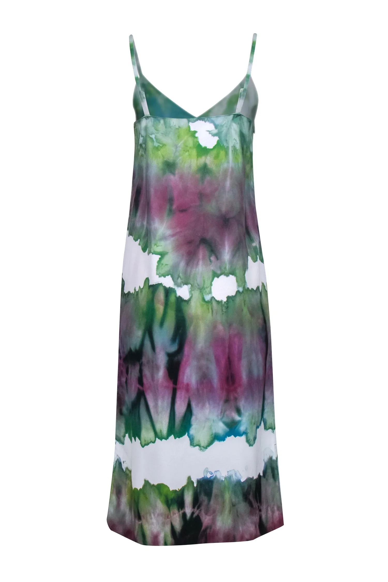 Acne Studios - Green & White Water Color Slip Dress Sz 6