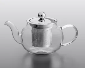 Acopa Lotus 12 oz. Glass Teapot with Stainless Steel Infuser