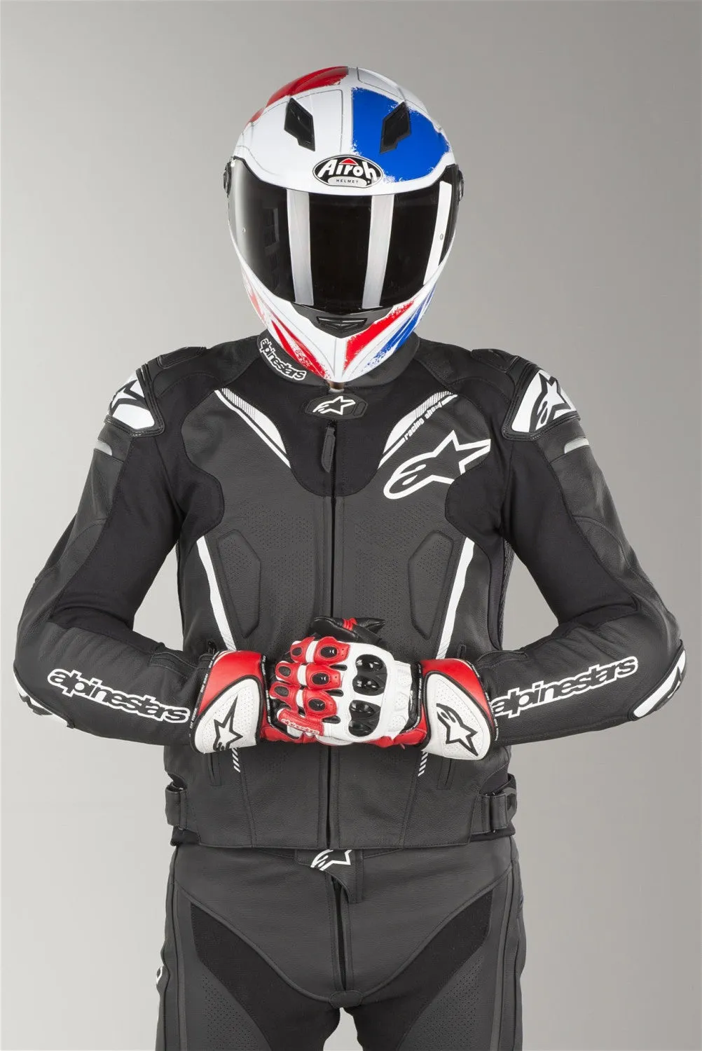 AlpineStars  ATEM V 3  Men's Cowhide Leather Motorcycle/Motorbike Leather Jacket All Year