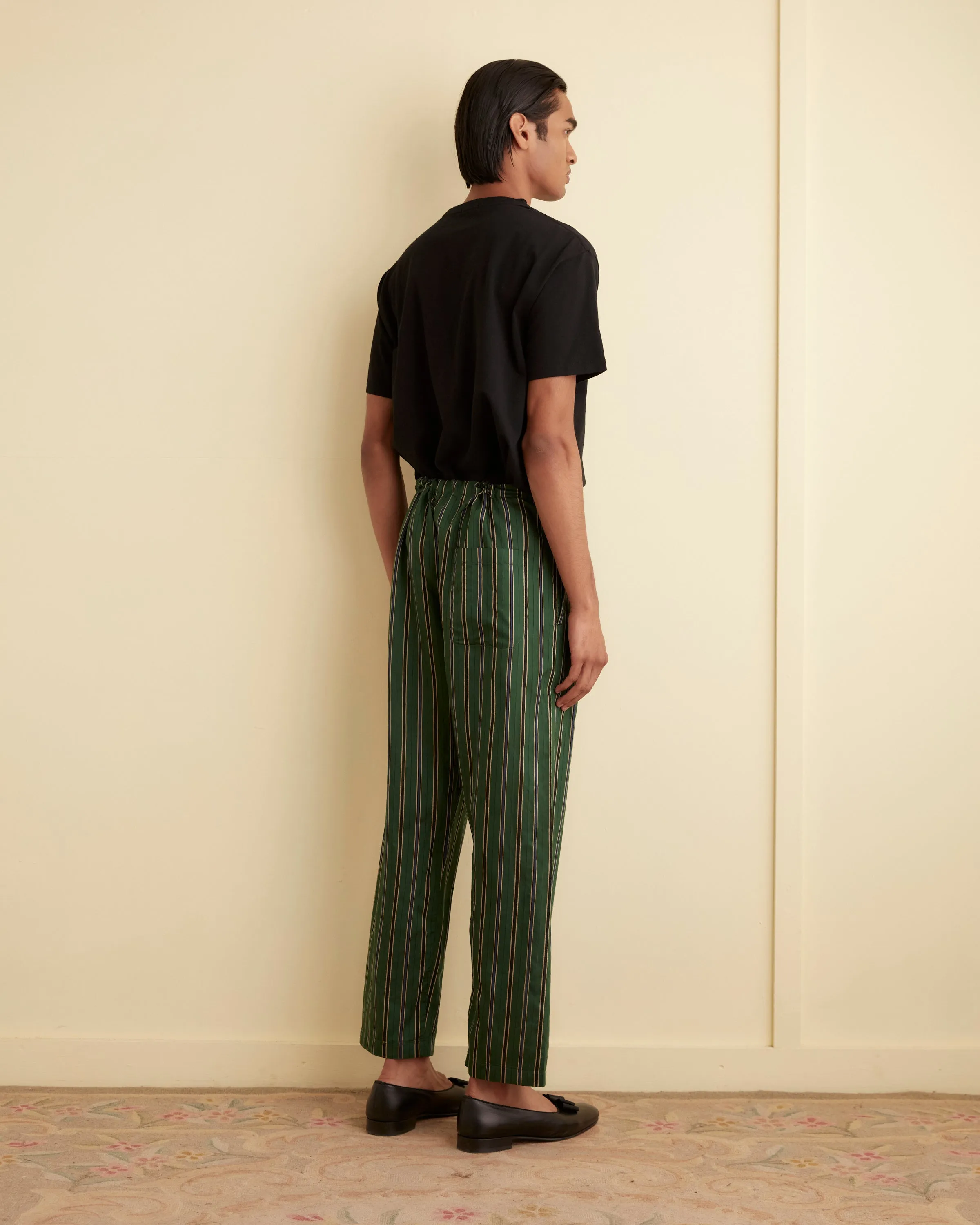 Alumni Stripe Pajama Pants - Green