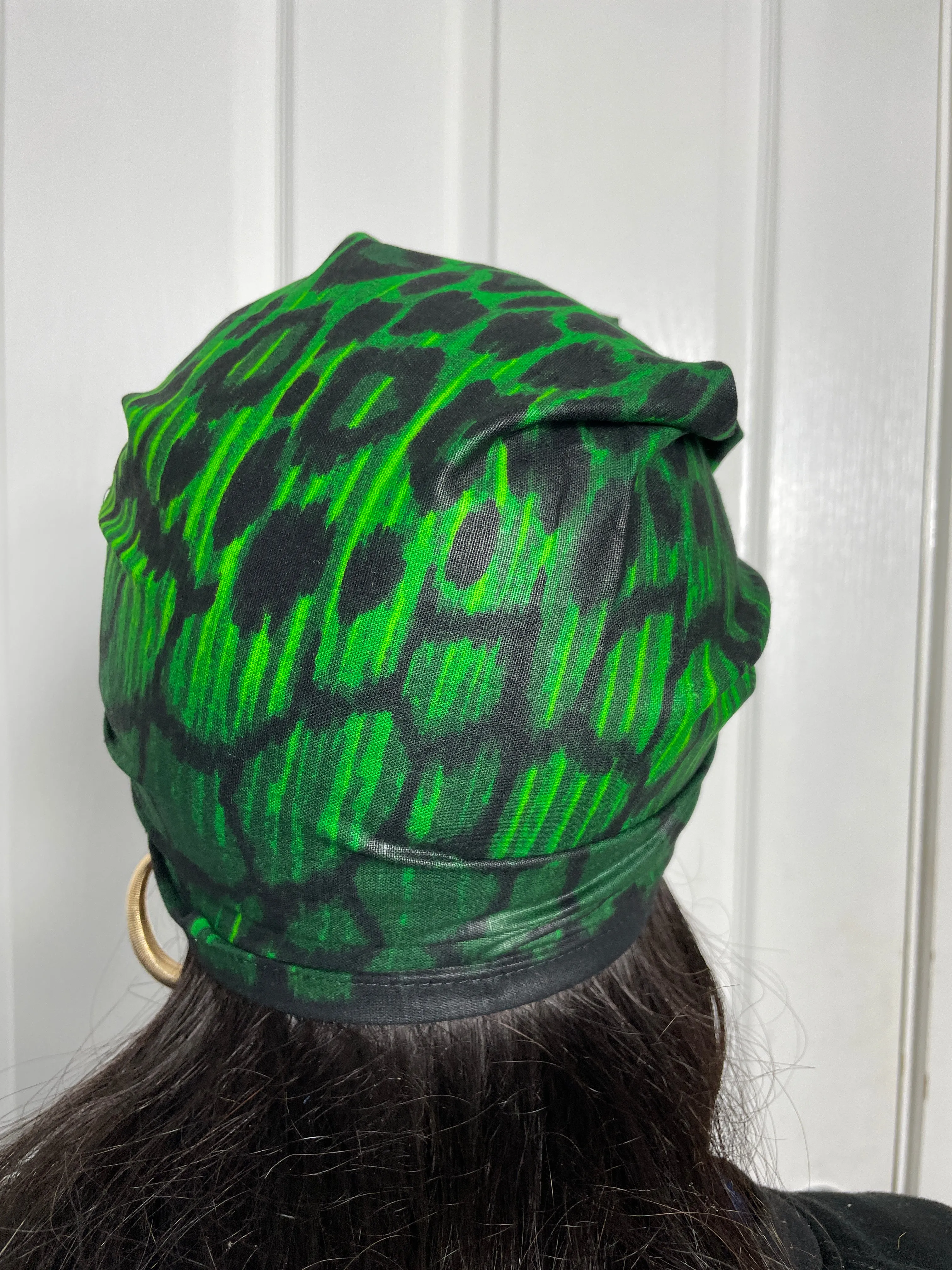 Amari Green Ankara Headwrap/Scarf