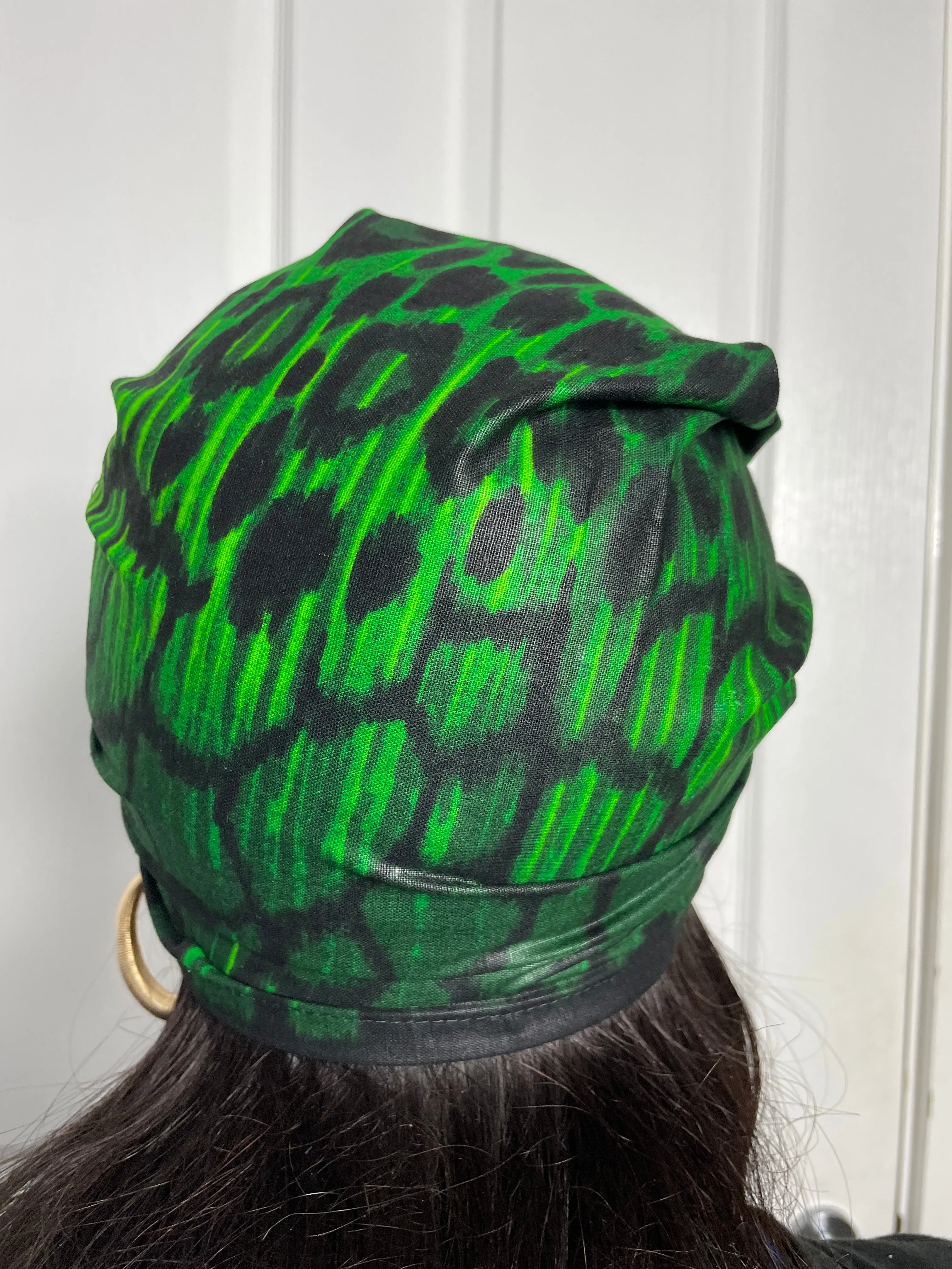 Amari Green Ankara Headwrap/Scarf