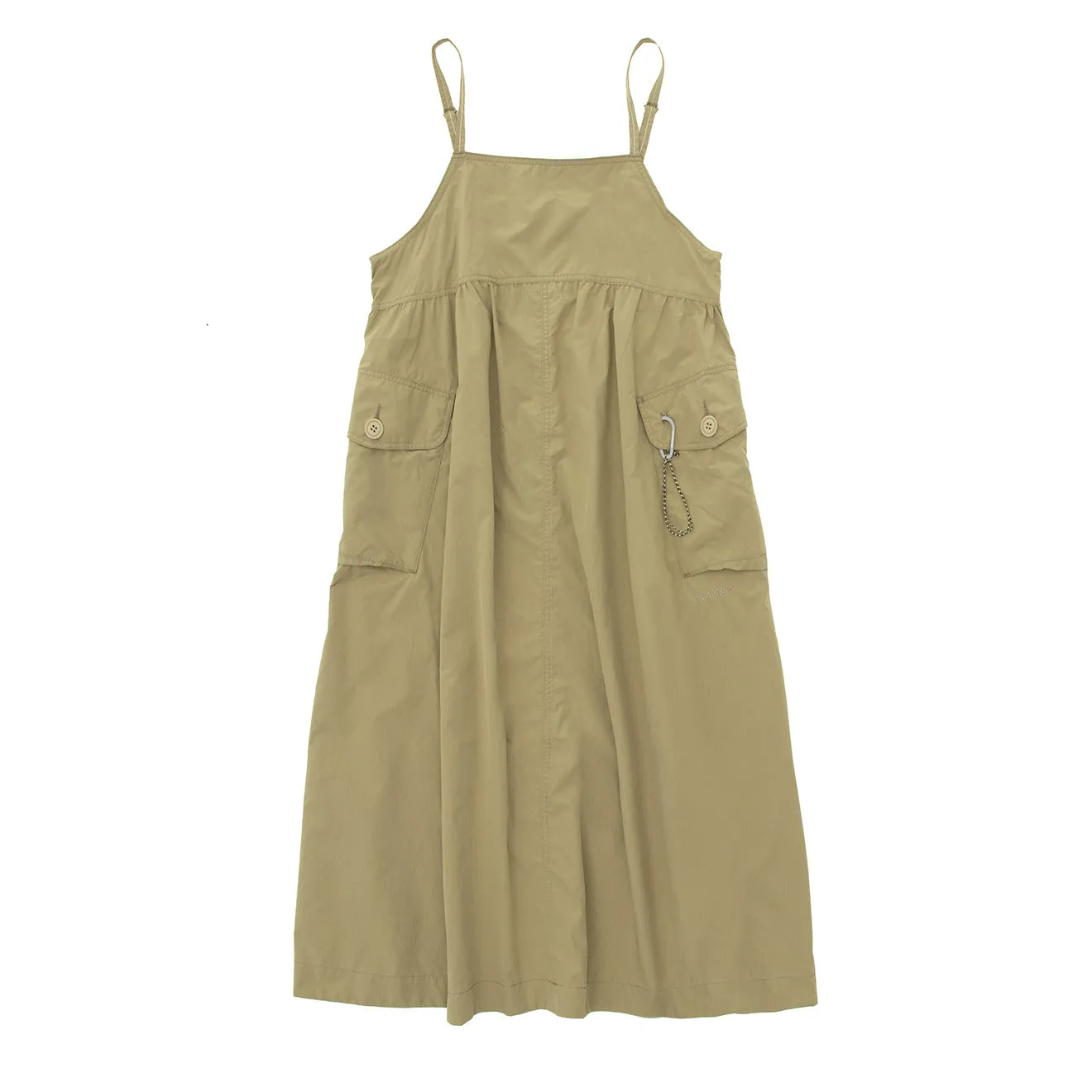 And Wander Womens Oversized Cargo Dress Light Beige