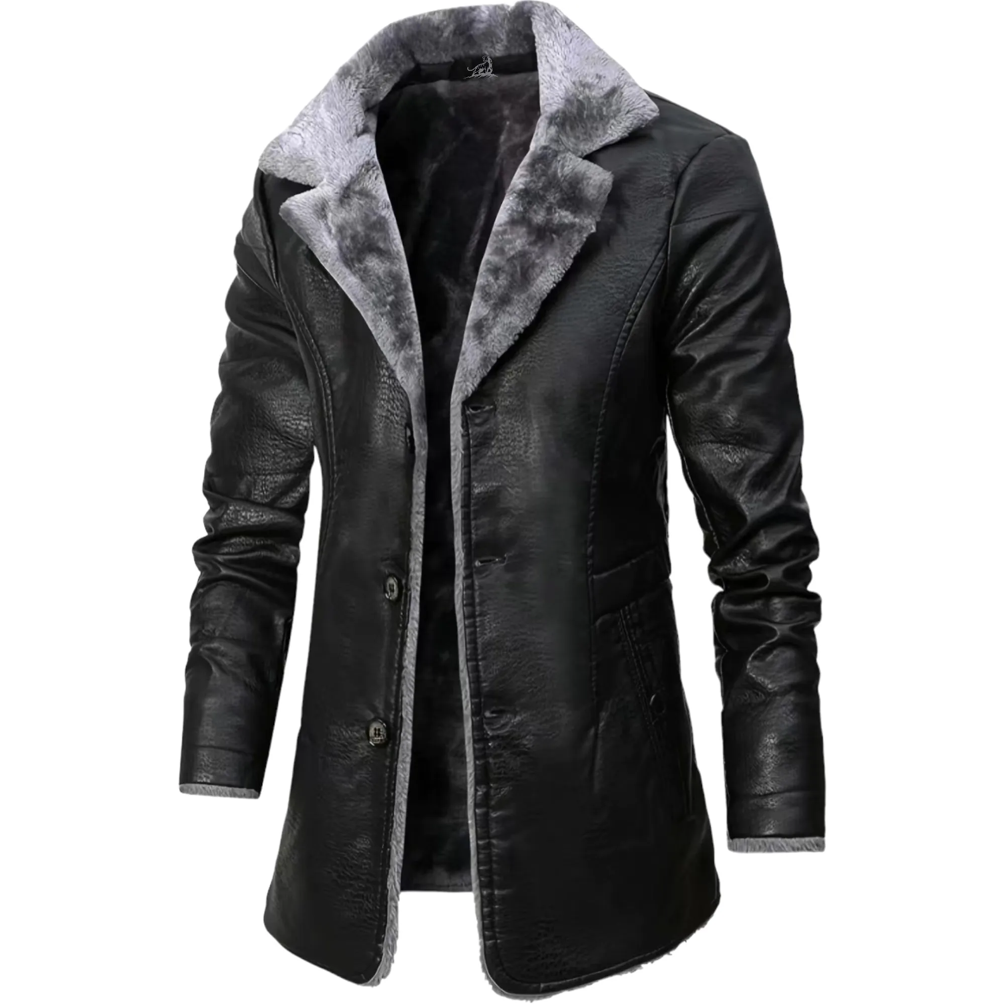 Arctic Luxe Men’s Leather Shearling Jacket