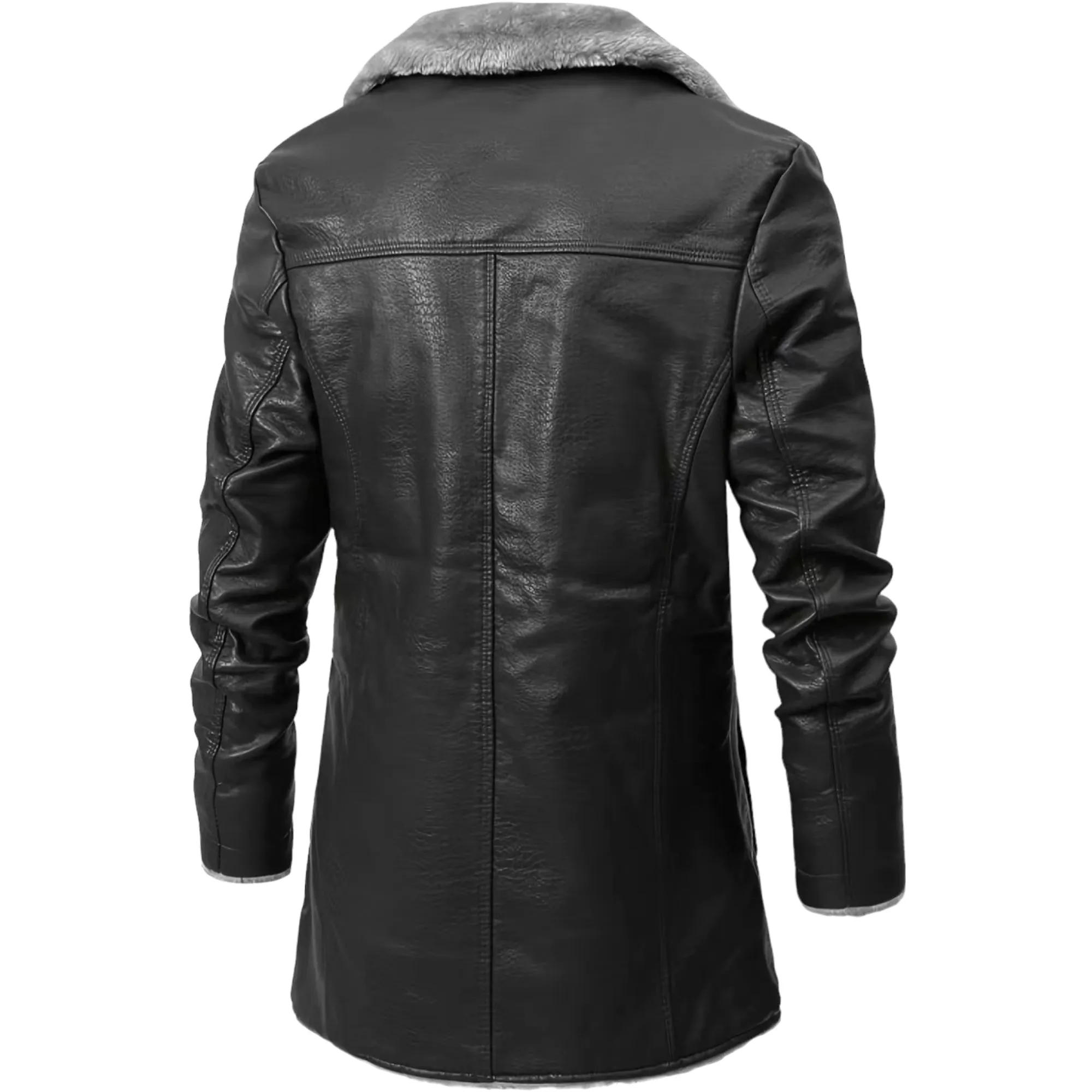 Arctic Luxe Men’s Leather Shearling Jacket