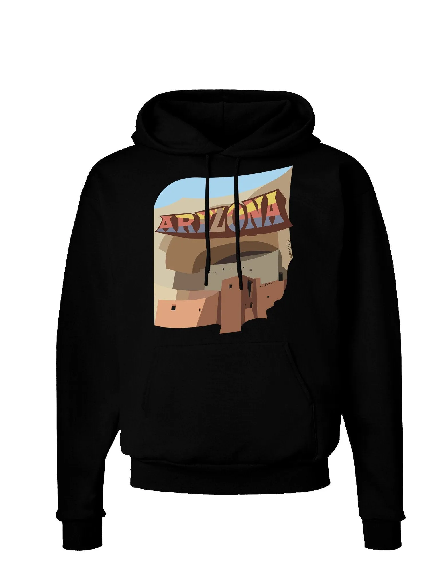 Arizona Montezuma Castle Dark Hoodie Sweatshirt