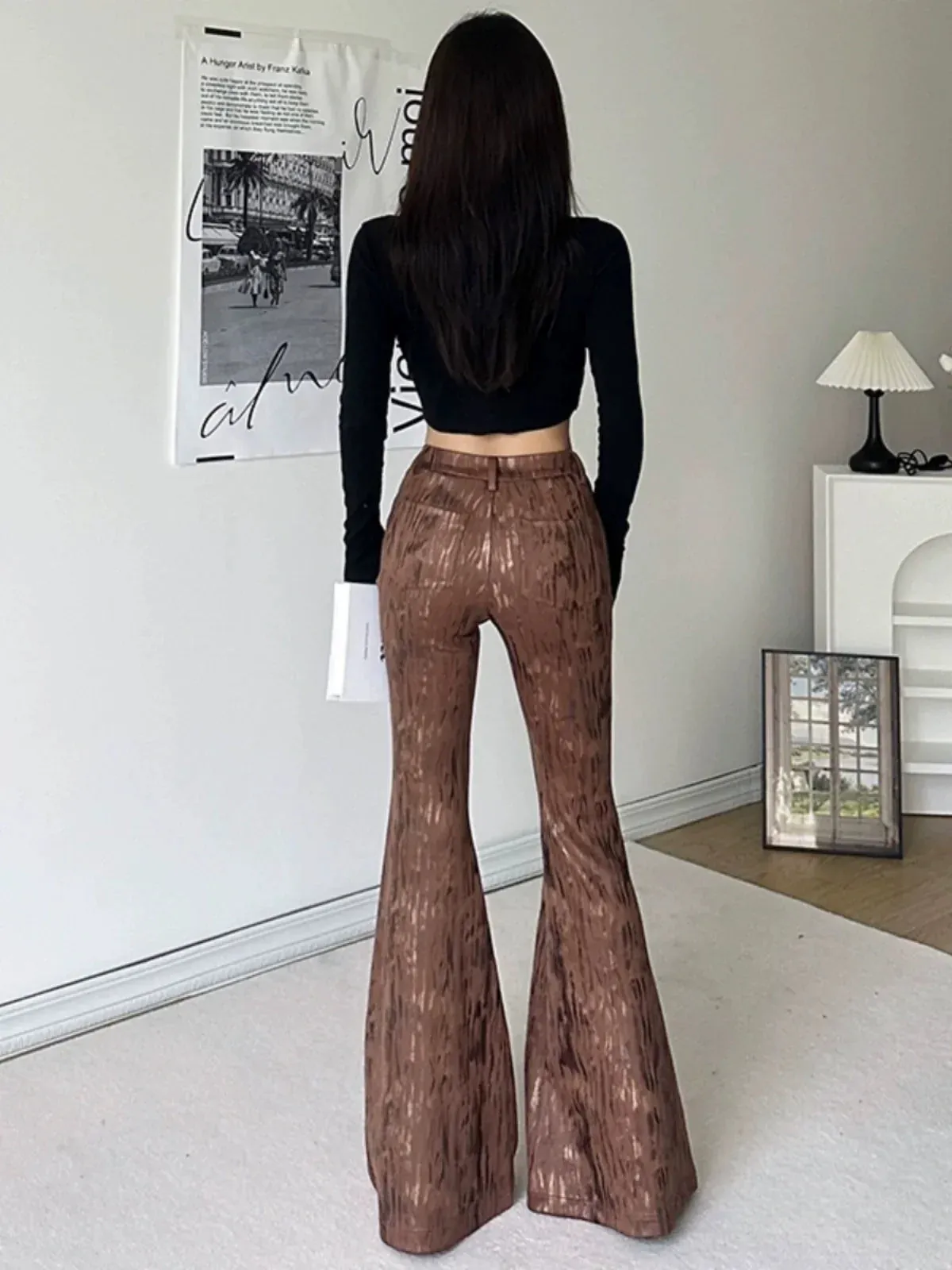 Atara High-Waist Bootcut Trousers