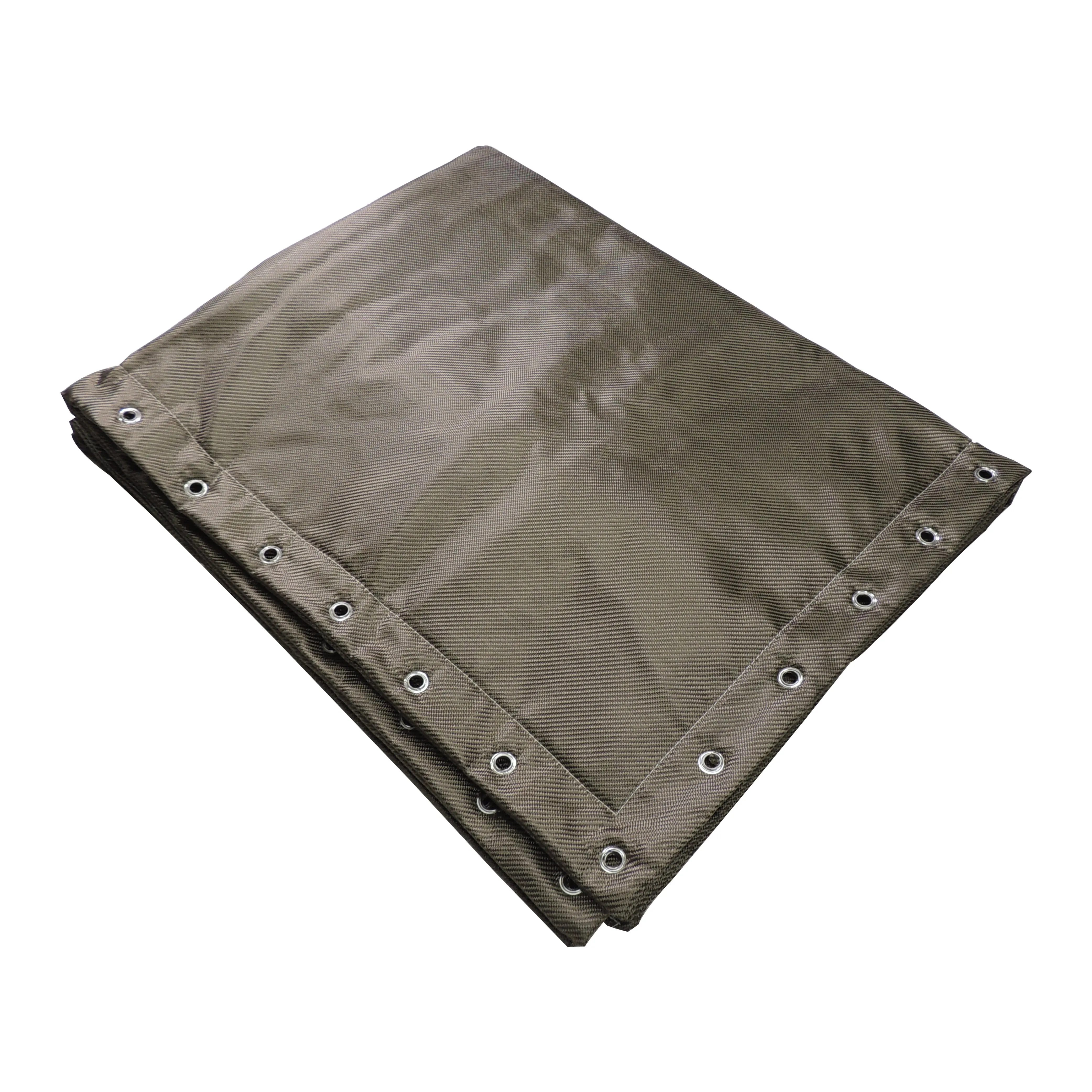 Basalt Fiber Heat Protection Shield - Titanium Color - With eyelets for fixing - 47.99" x 60"