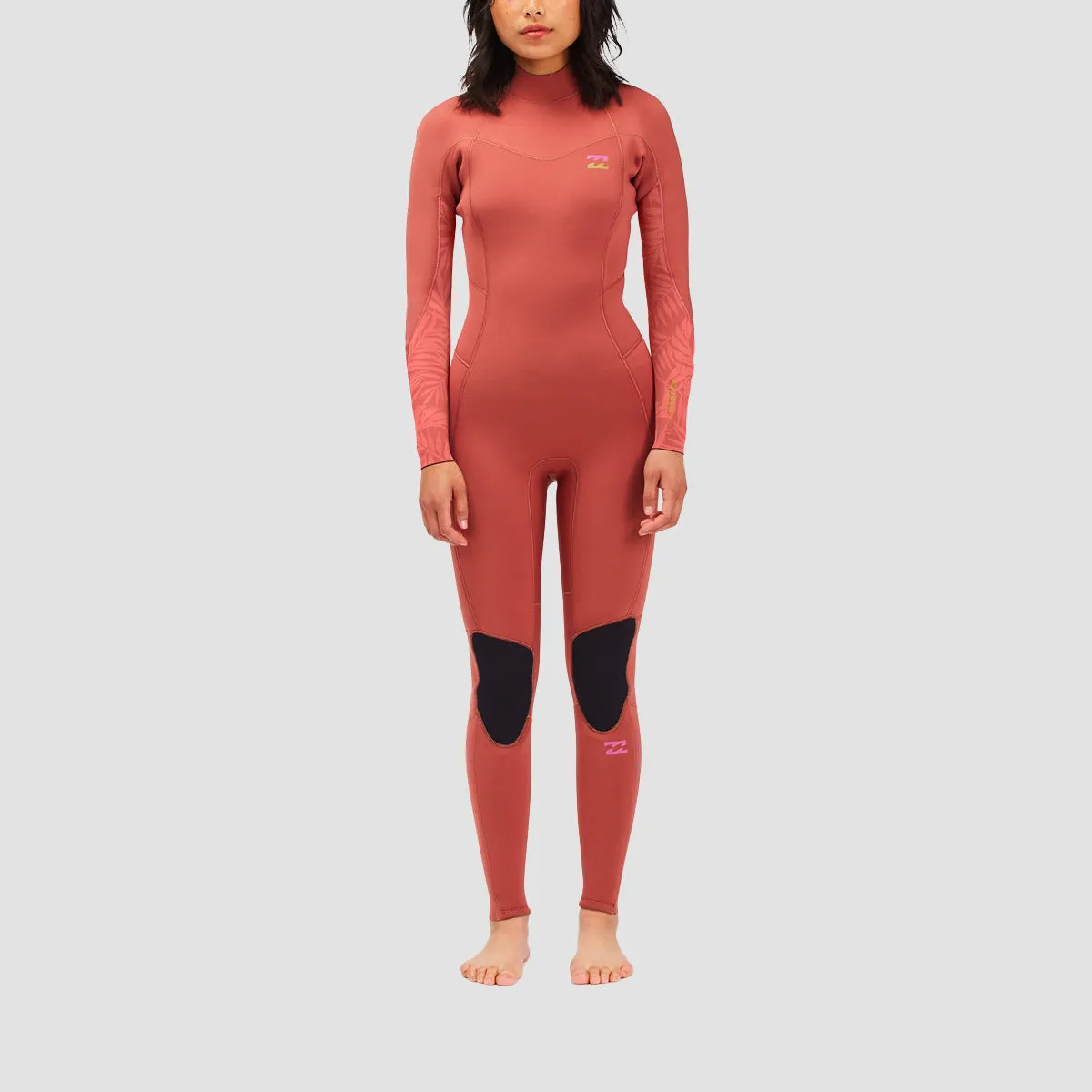 Billabong 5/4mm Synergy Back Zip Wetsuit Red Clay - Womens