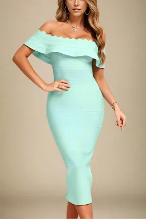 Billie Bandage Midi Dress - Mint Green