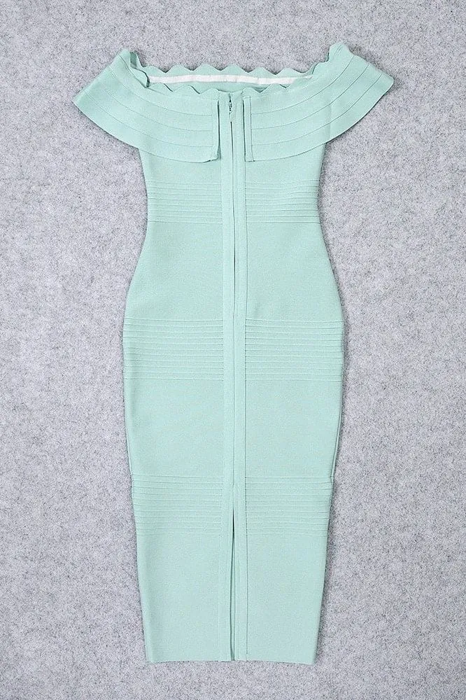 Billie Bandage Midi Dress - Mint Green