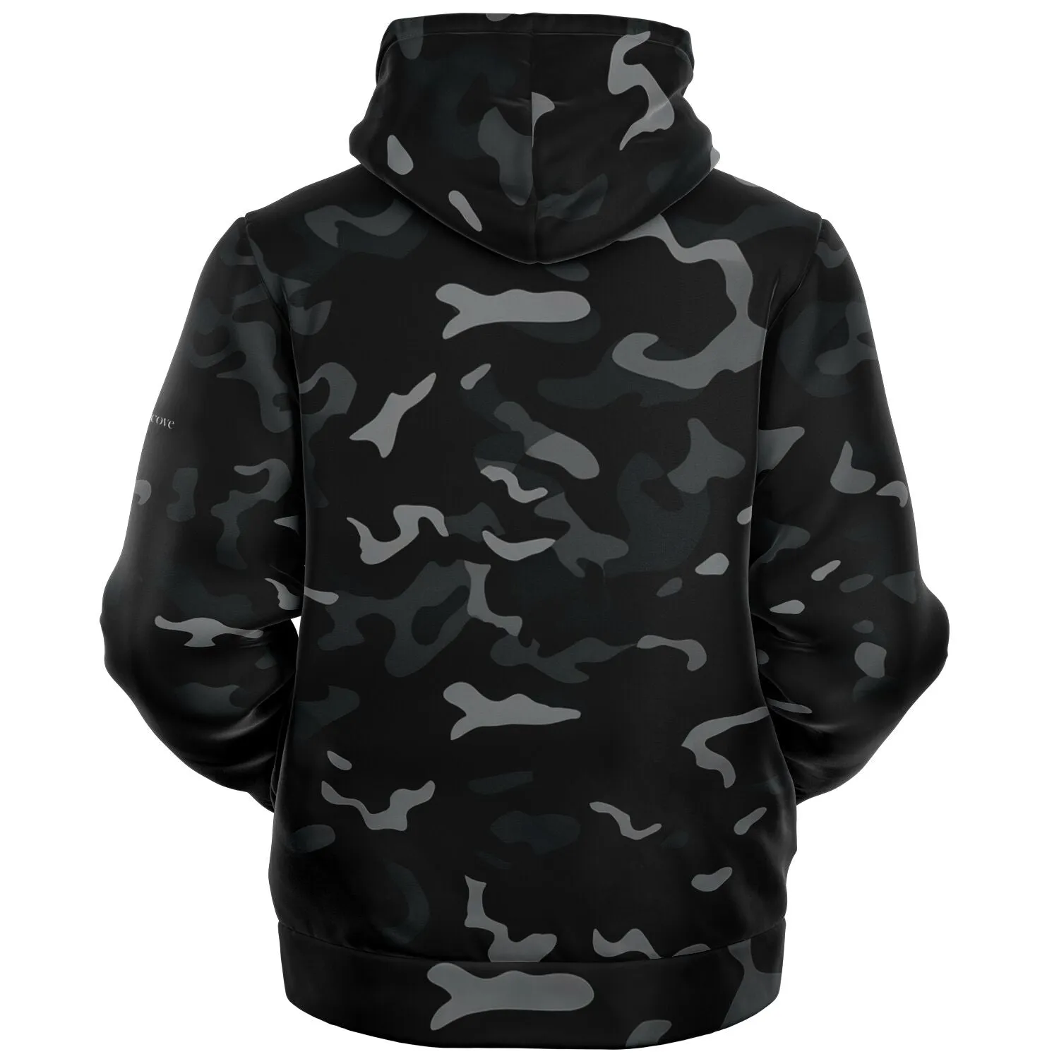 Black Camo Zip Up Fleece Lined Hoodie, Grey Camouflage Heavyweight Sherpa Full Zipper Pocket Men Women Unisex Ladies Hooded Sweatshirt