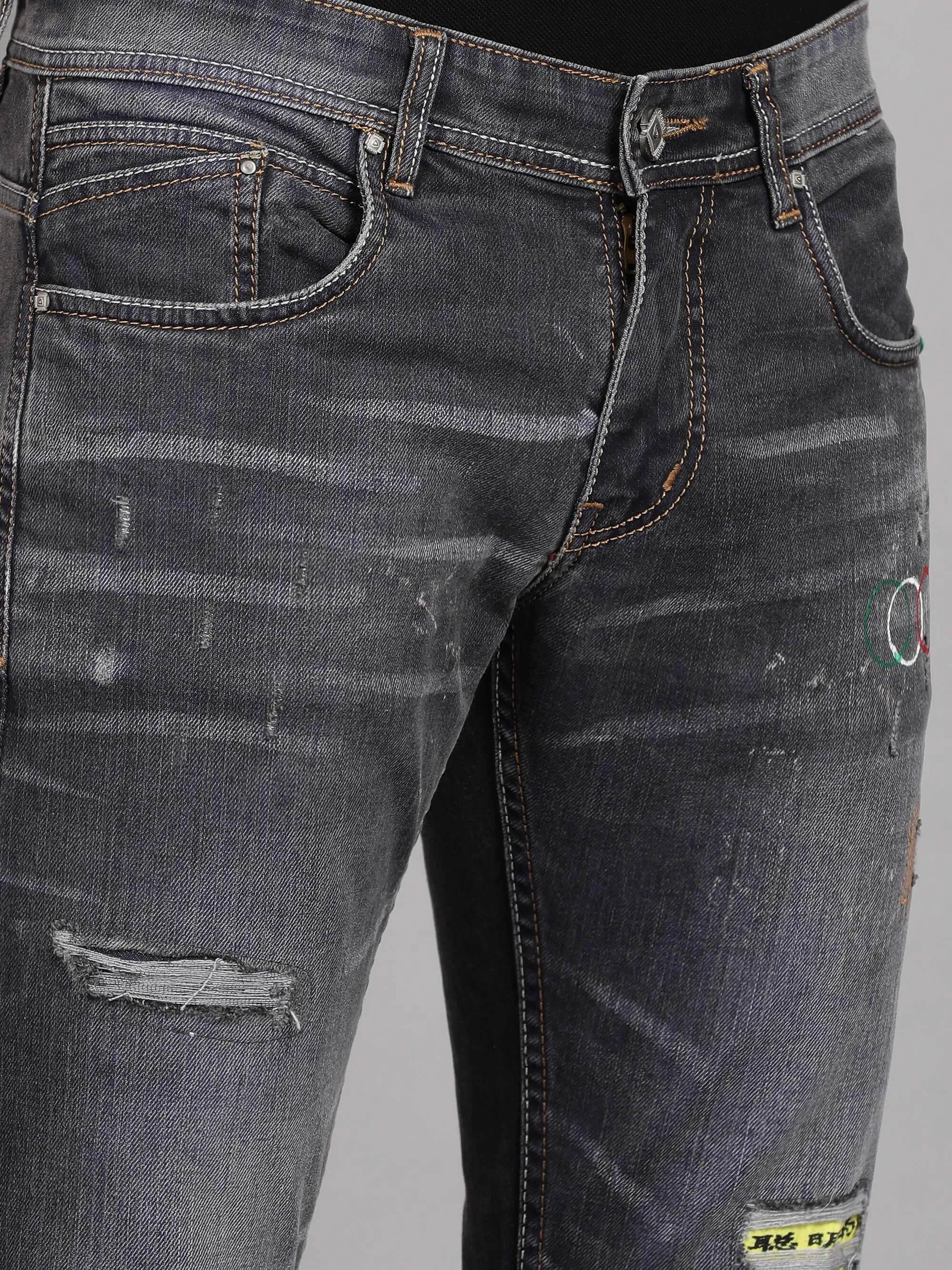 Blue Denim Slim Fit Jeans for Men (GBDNM5012)