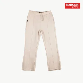 Bobson Japanese Ladies Basic Non-Denim Flared Pants 157463 (Off White)