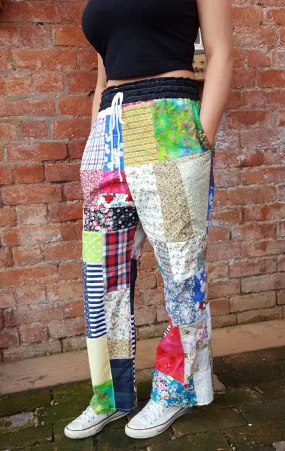 Boho, Hippie, festival pants, alternative wear, Lounge pants, UK size 12