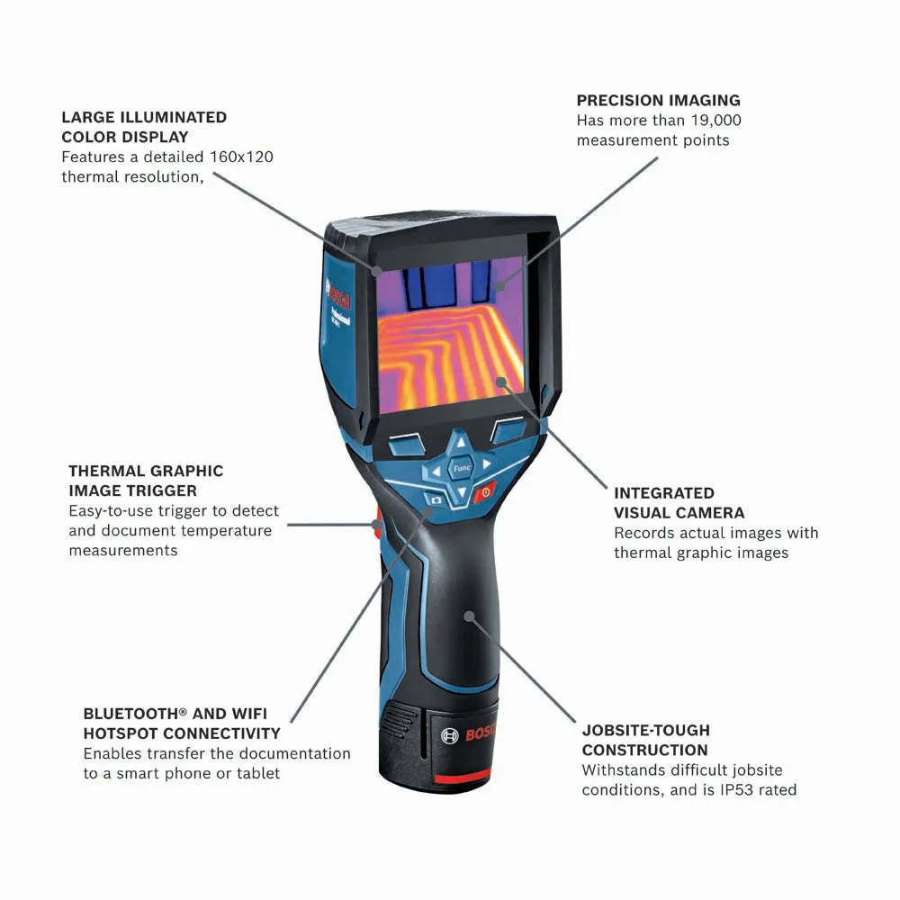 Bosch GTC400C 12V Max Connected Thermal Camera