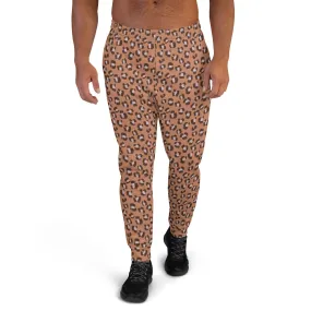 Brown Animal Print Men's Street Joggers