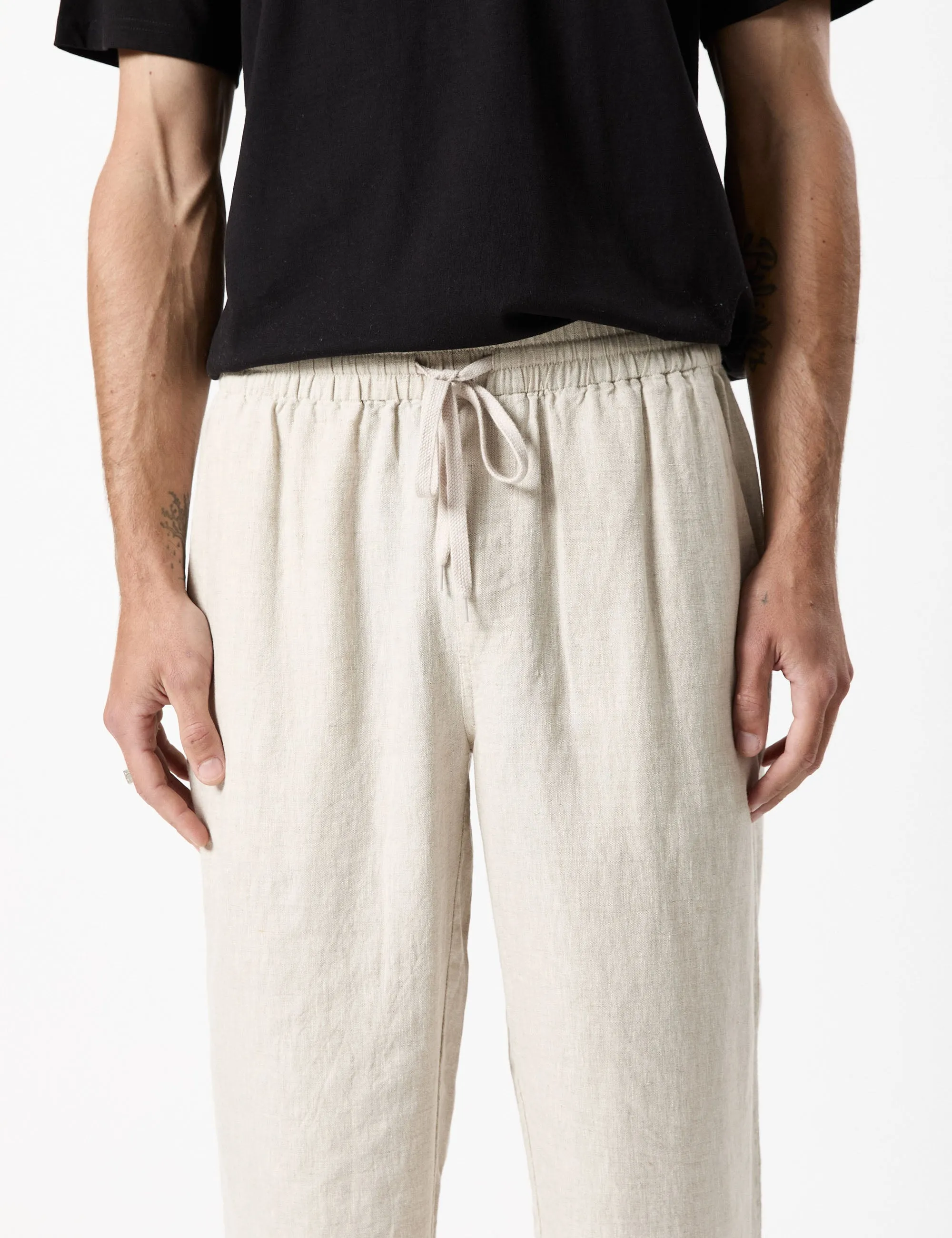 Burbank Linen Pant - Natural