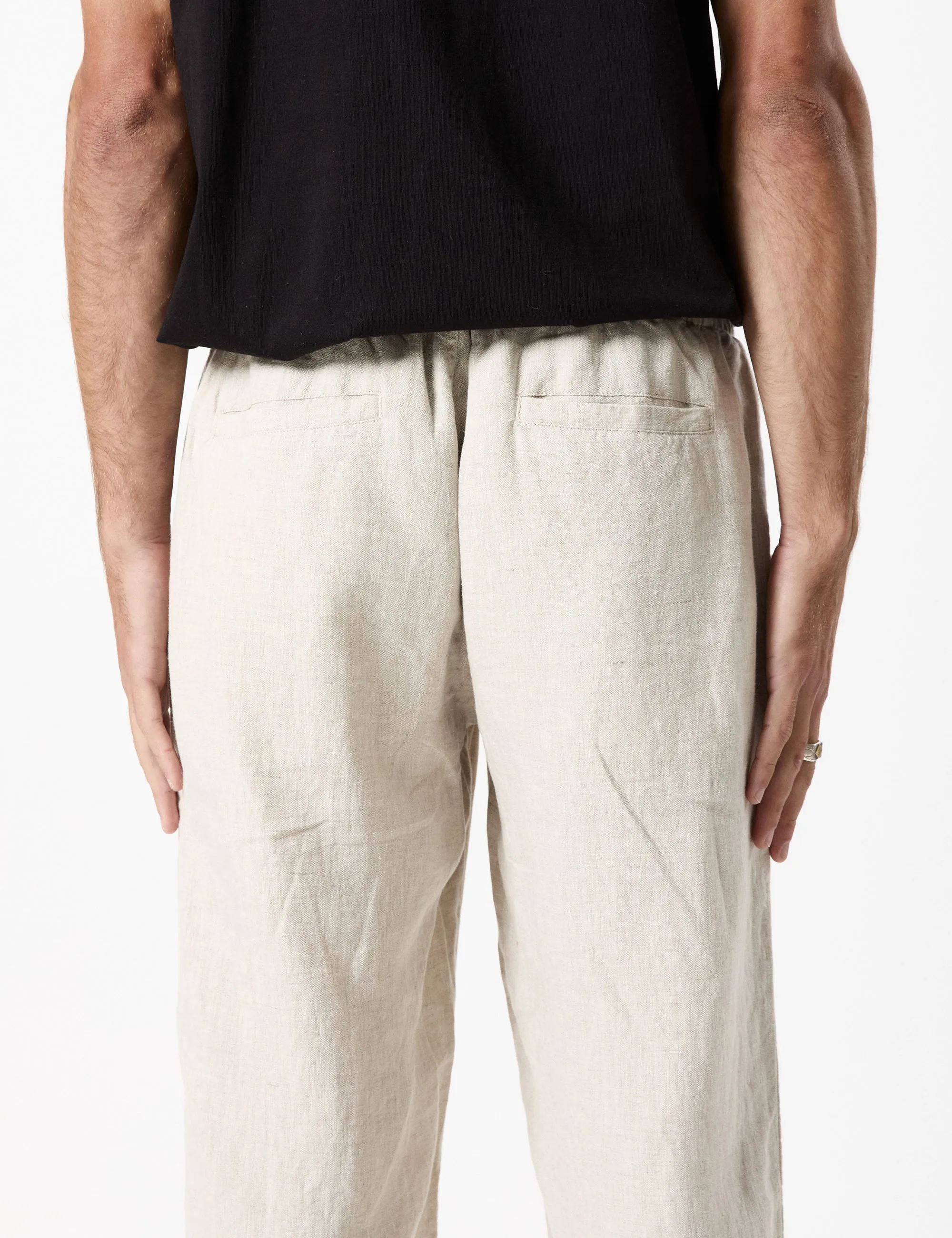 Burbank Linen Pant - Natural