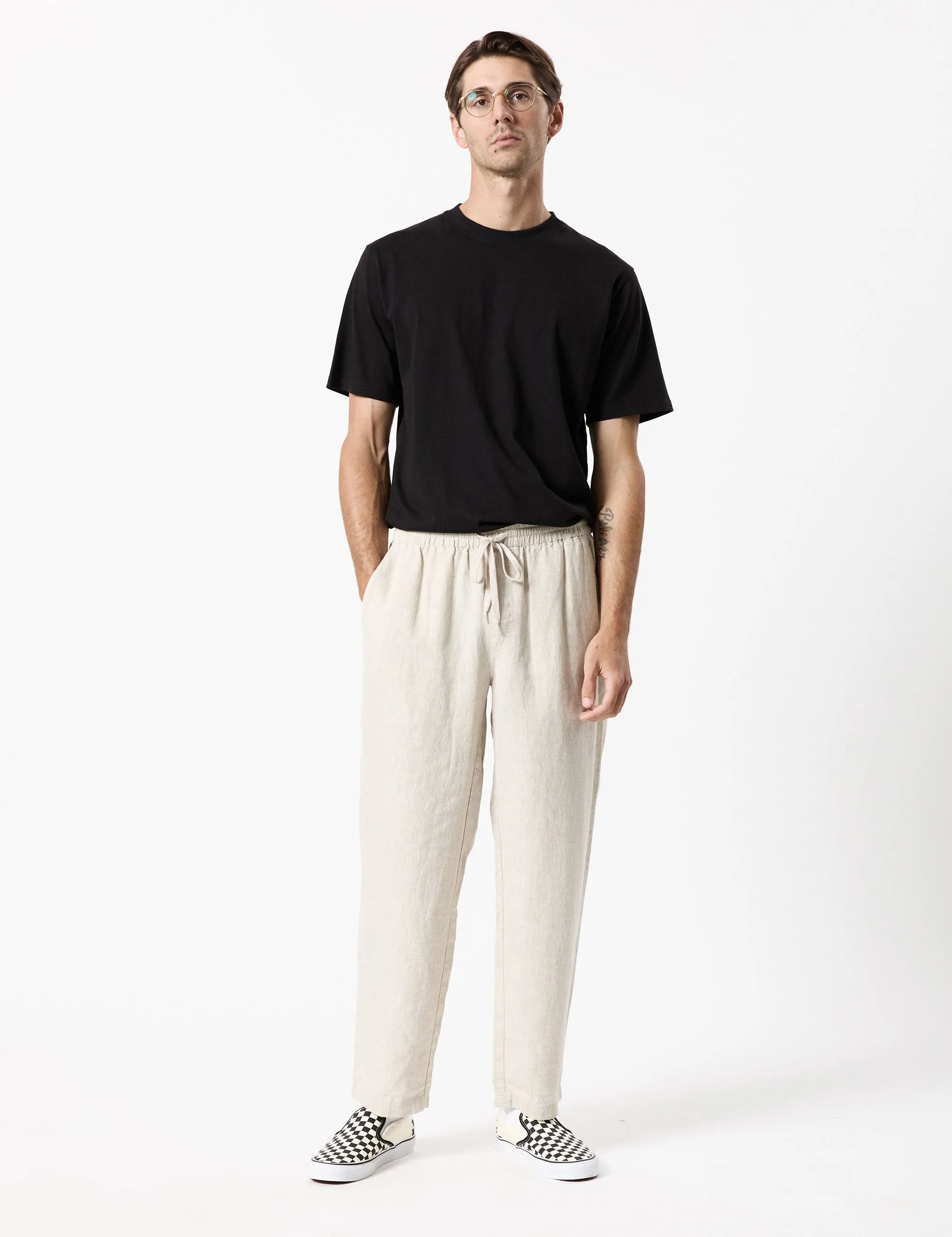 Burbank Linen Pant - Natural