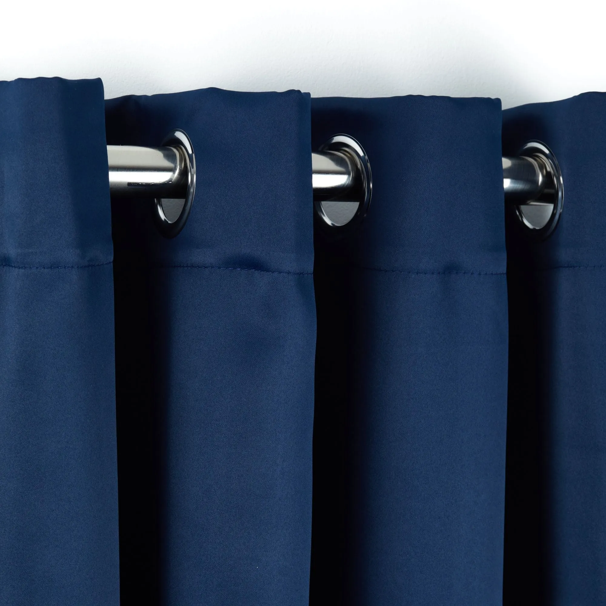 Cali Navy Blue Thermal Blackout Eyelet Curtains