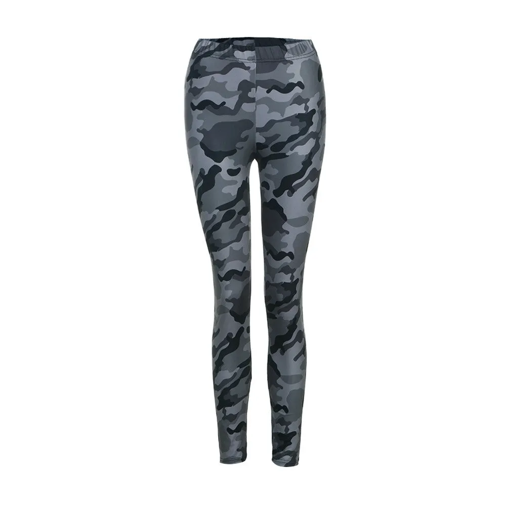 Camouflage Yoga Workout Athletic Leggings