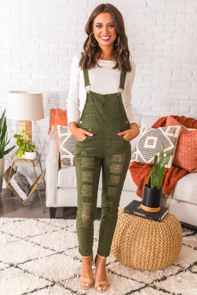 Campus Crush Distressed Overall