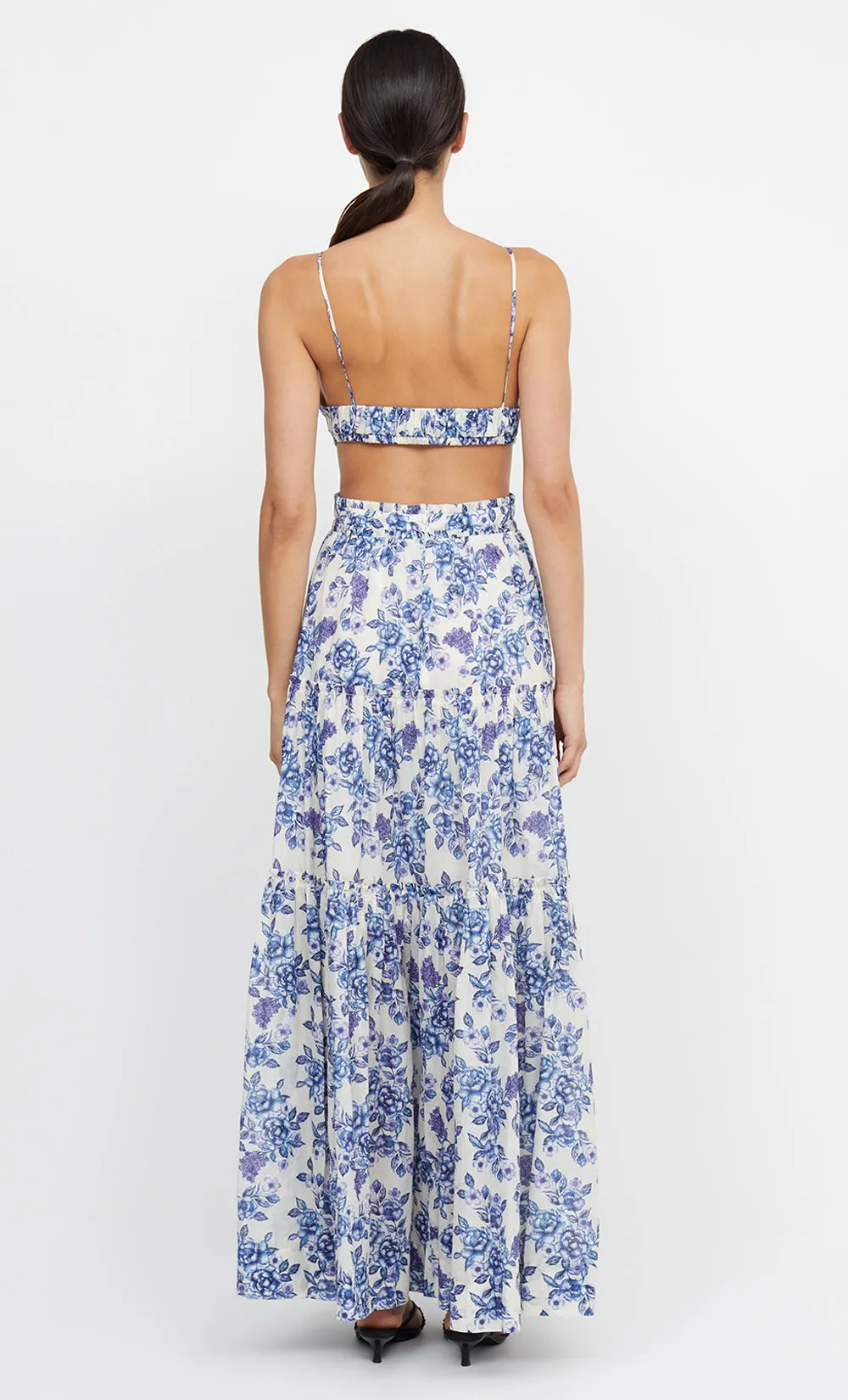 CARLA V MAXI DRESS - PORCELAIN FLORAL