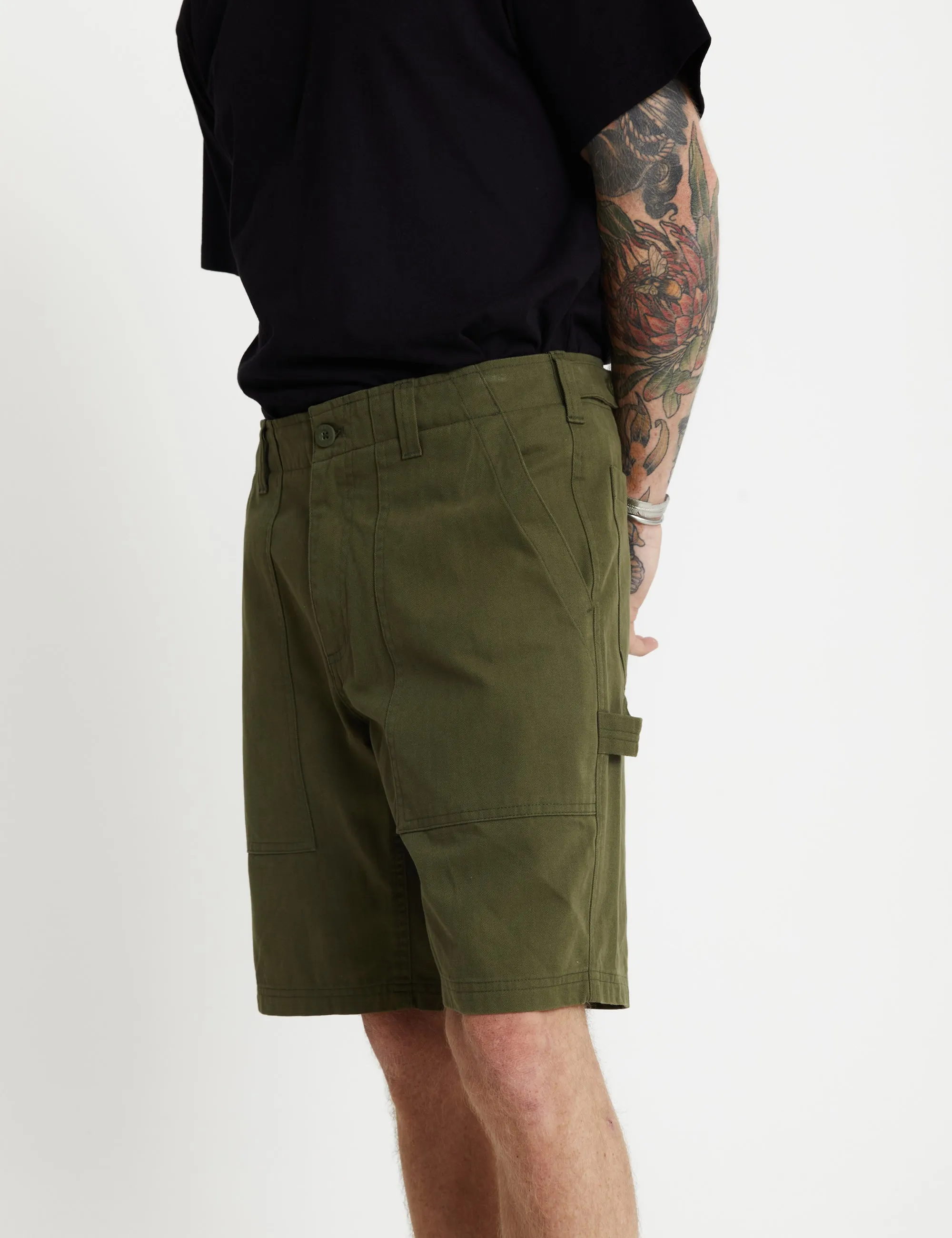 Carpenter Walk Short - Washed Army