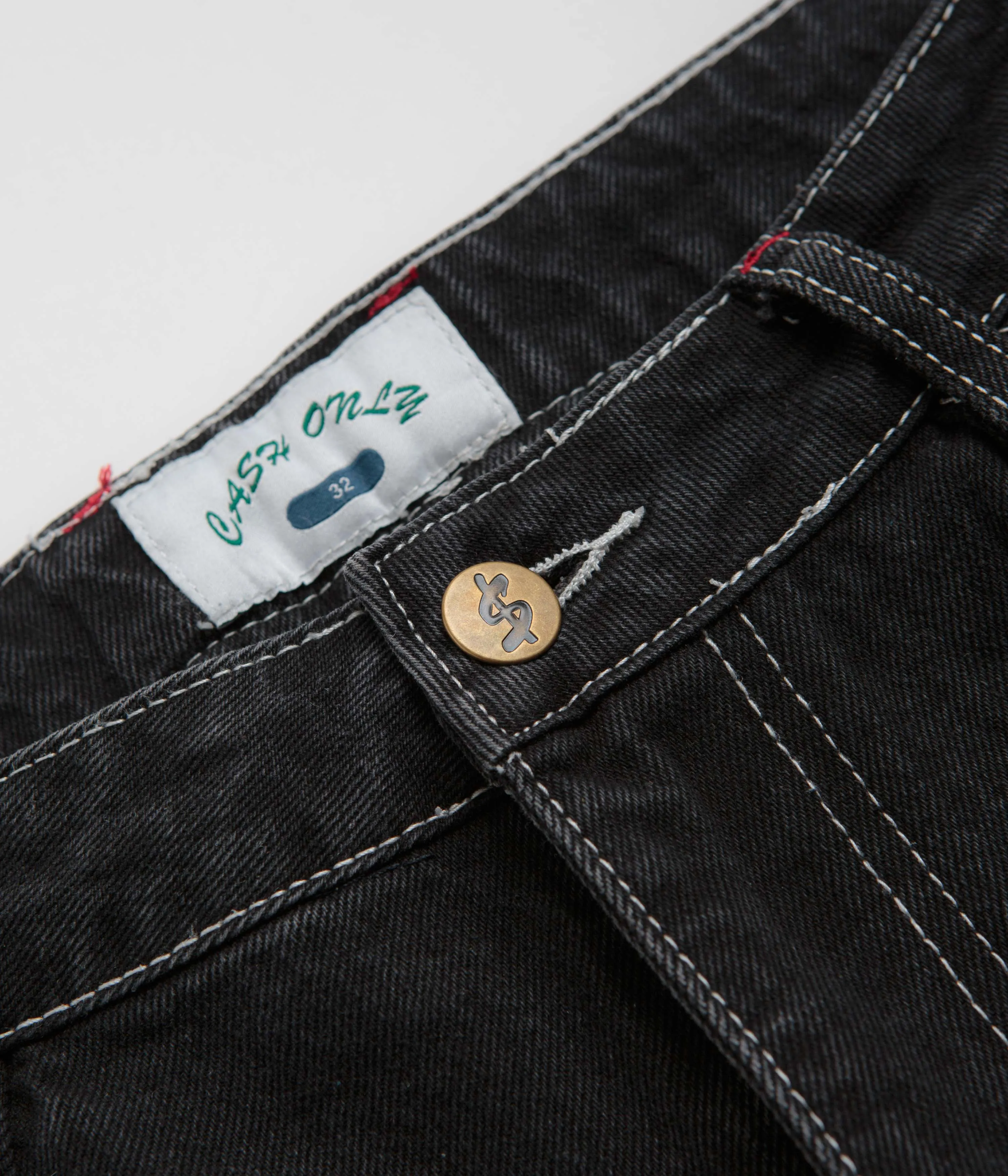 Cash Only Halftime Jeans - Distressed Black