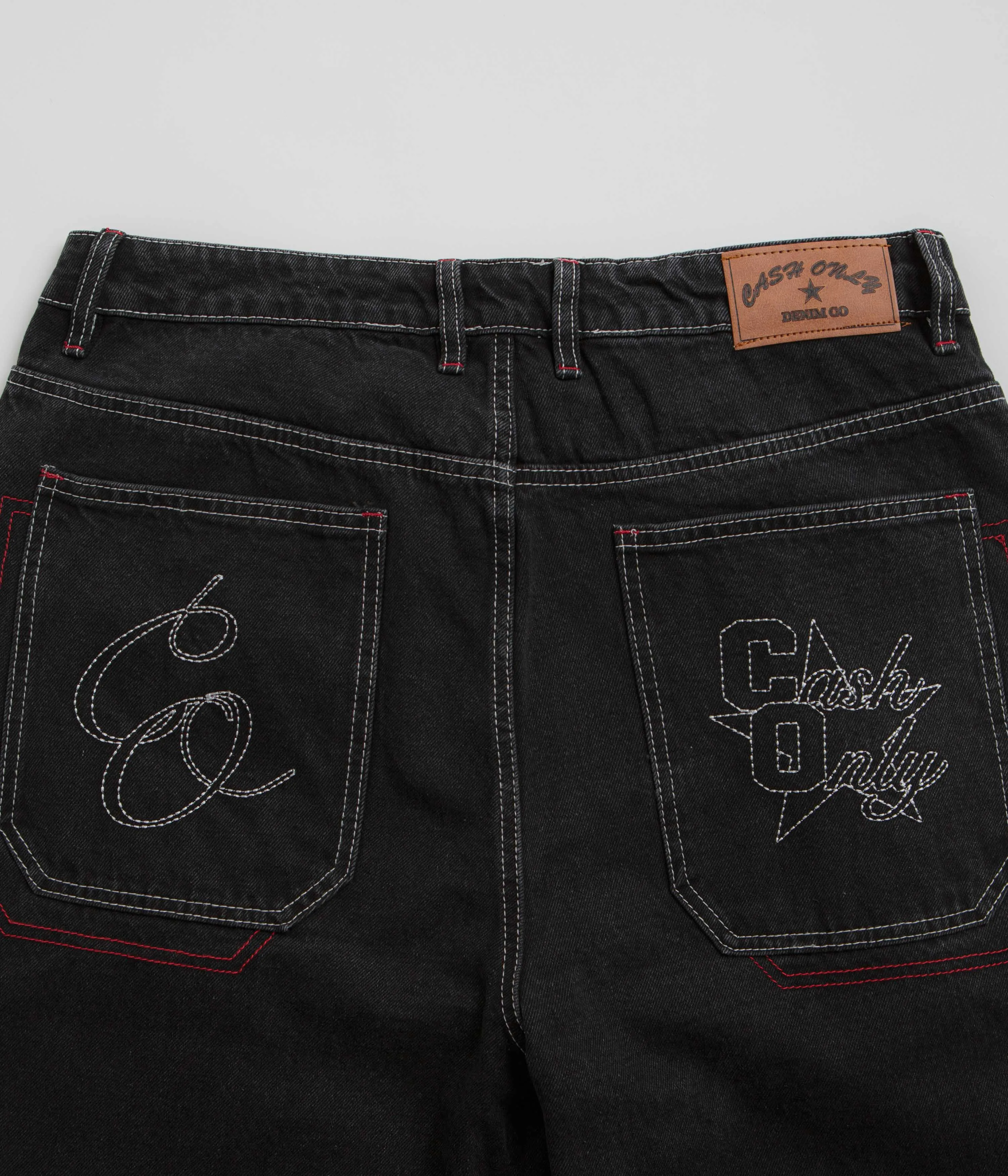 Cash Only Halftime Jeans - Distressed Black