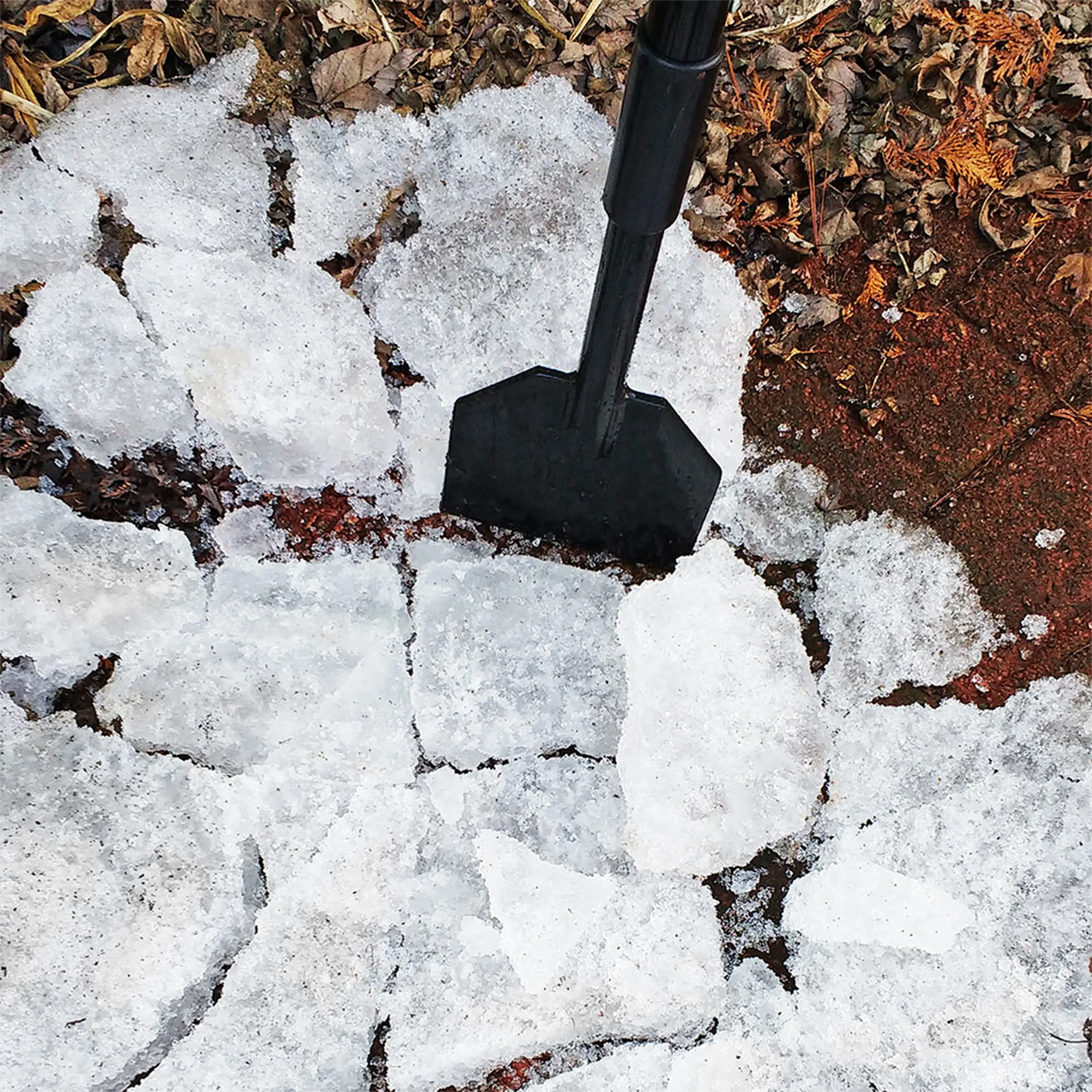 CASL Brands Steel Shock-Absorbing Driveway Ice Scraper with Extra-Thick Blade