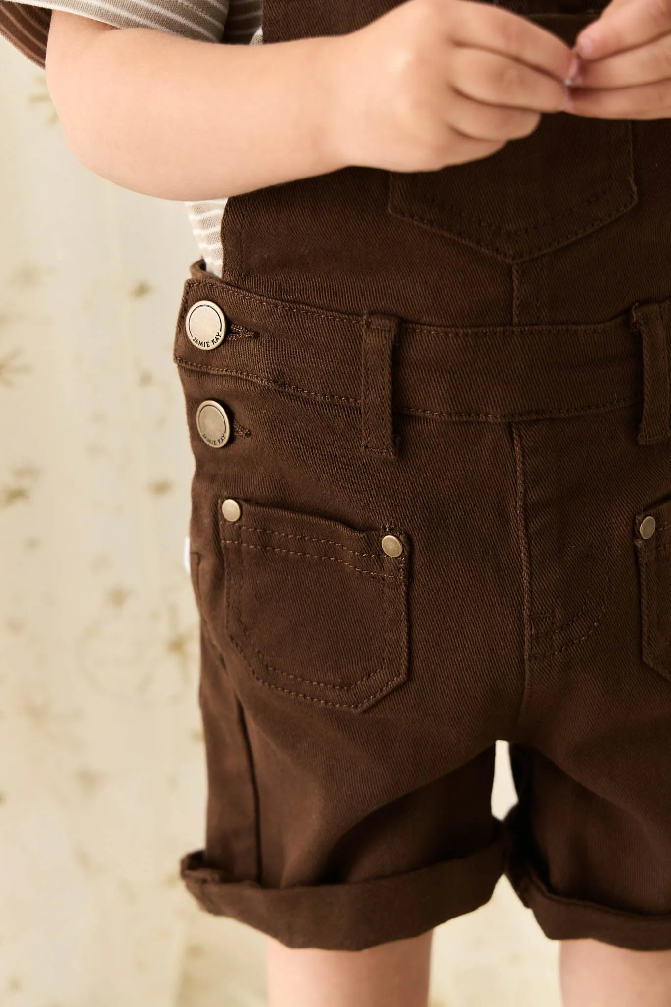 Chase Short Overall - Dark Coffee