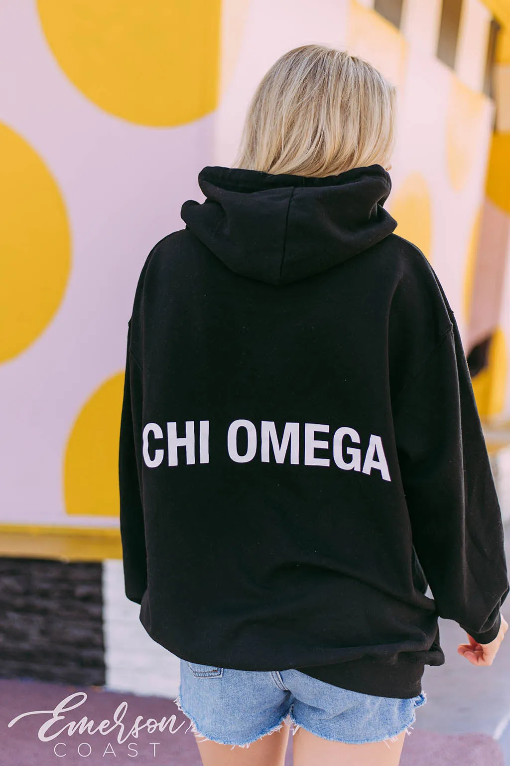 Chi O Skull and Crossbones Hoodie