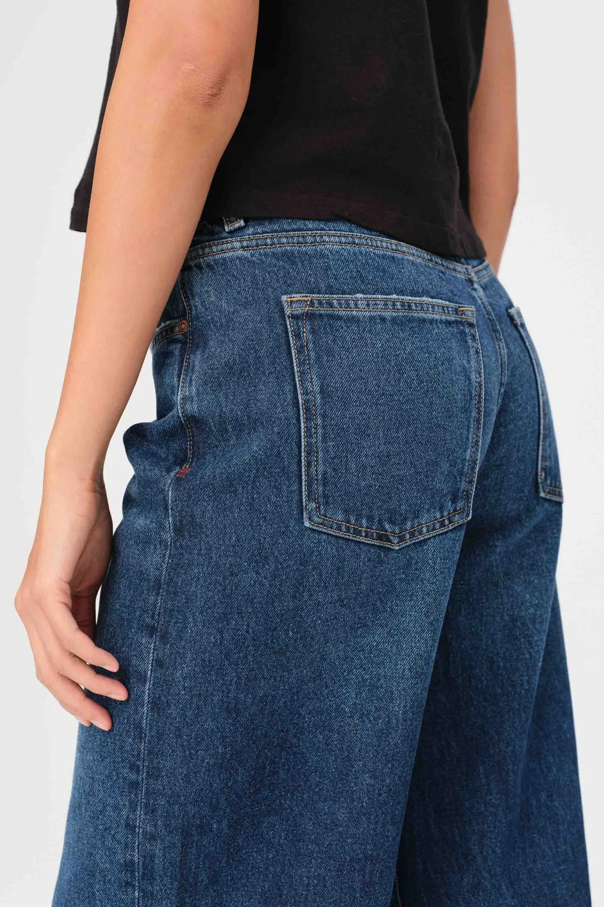 CJU Mid Rise Wide Leg Jeans