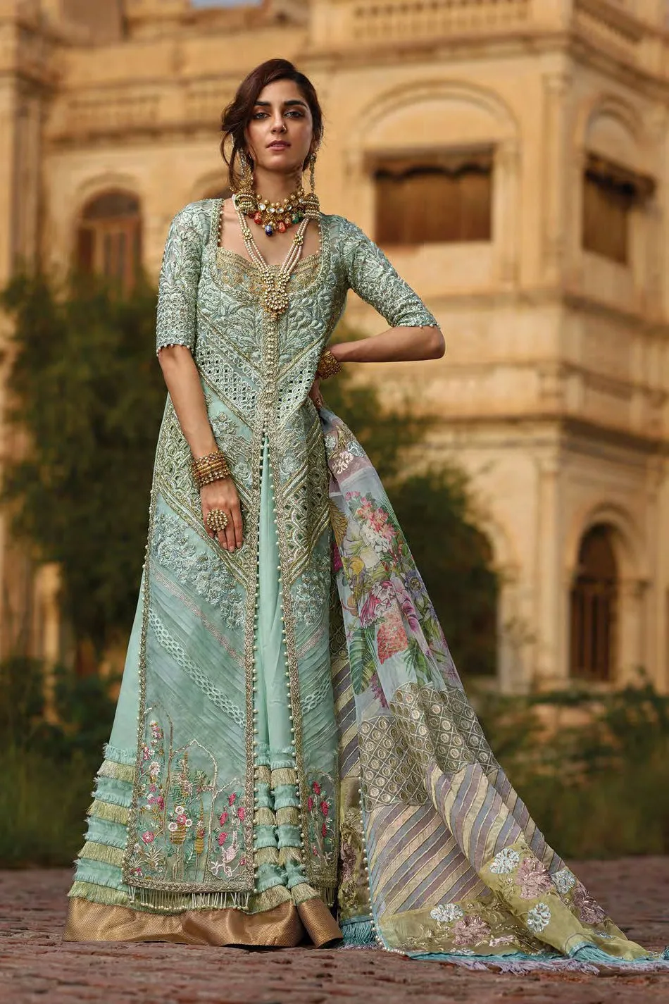 Crimson Luxe by Saira Shakira – Wedding Collection 2019 – D5-B Sehyr - Azure