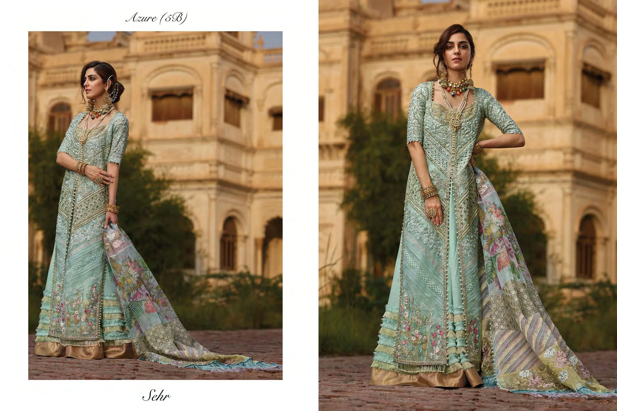 Crimson Luxe by Saira Shakira – Wedding Collection 2019 – D5-B Sehyr - Azure