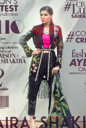 Crimson Luxe Luxury Chiffon by Saira Shakira '17 – Scenic – Noir