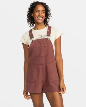 Crystal Coast Short Overall - Fudgesickle