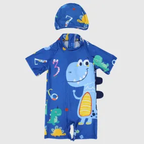 Cute Dino Overall Swim Suit