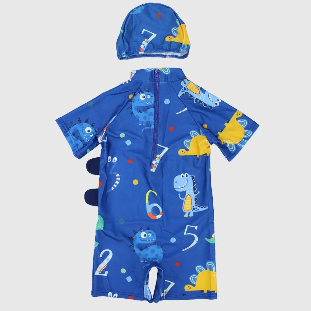 Cute Dino Overall Swim Suit