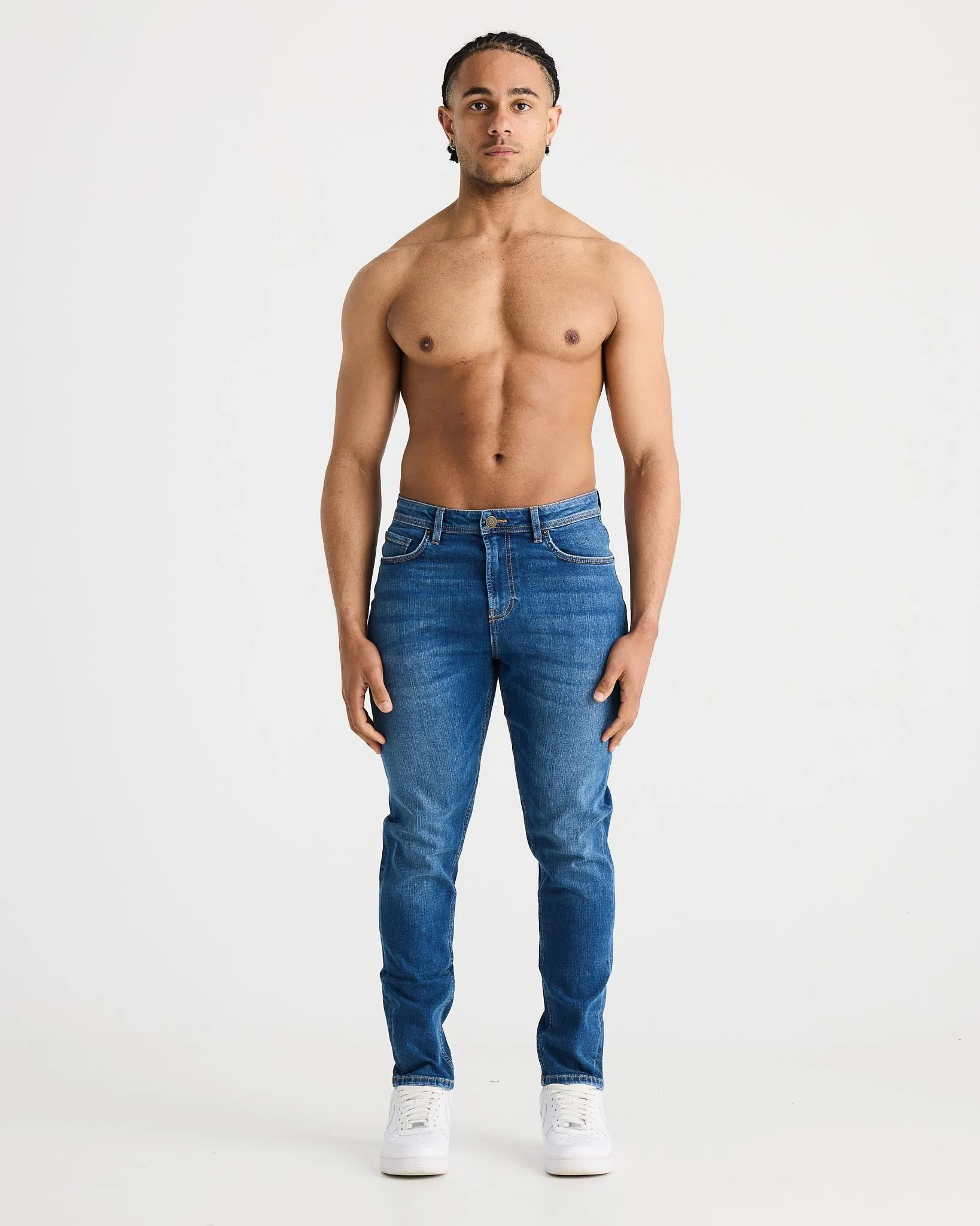 Dark Blue Regular Fit Jeans