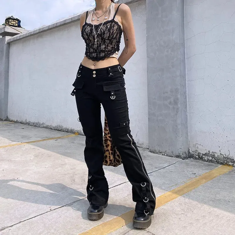 Dark Punk Y2K Halloween Pants