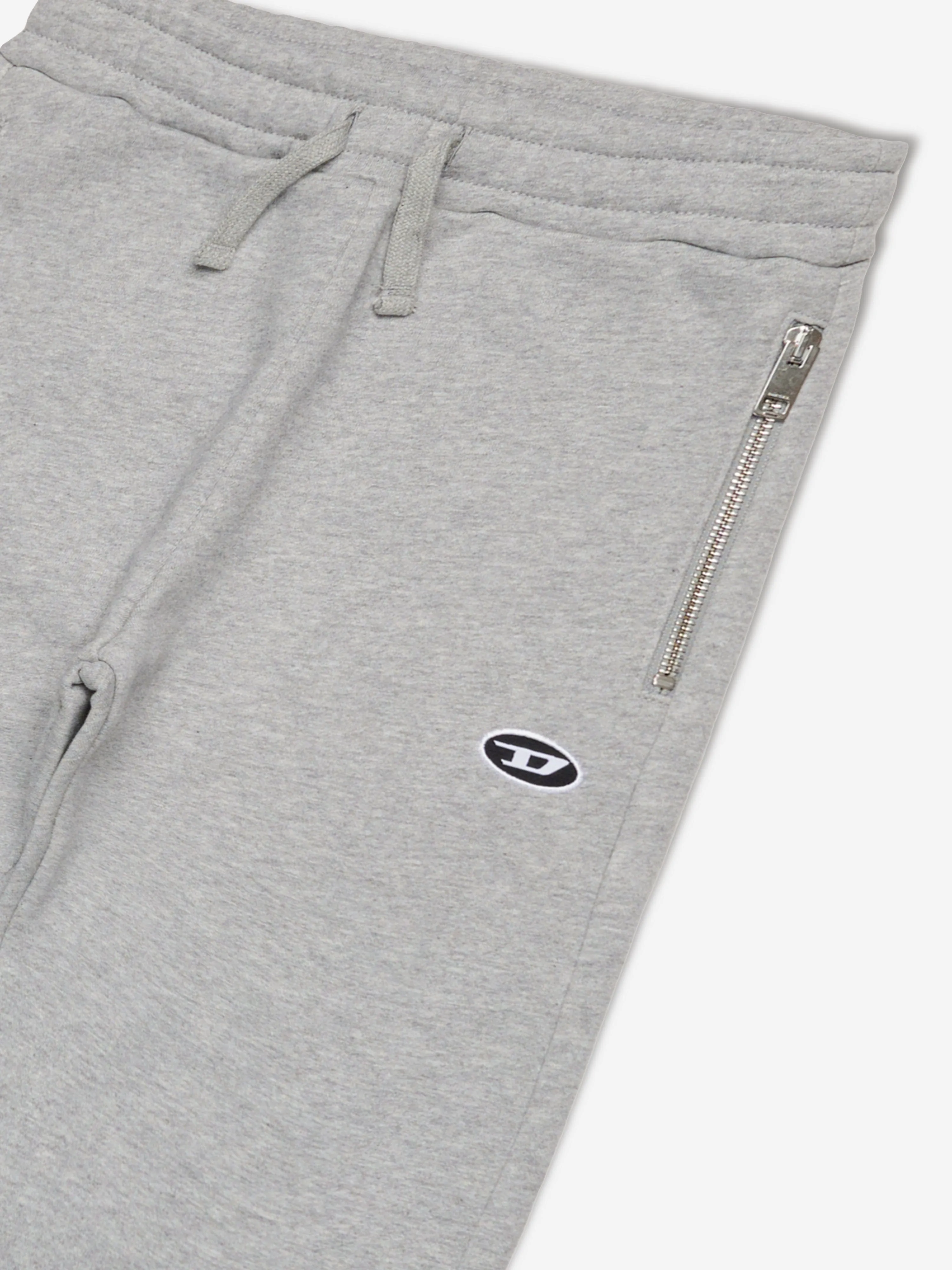 Diesel Boys Logo Joggers in Grey