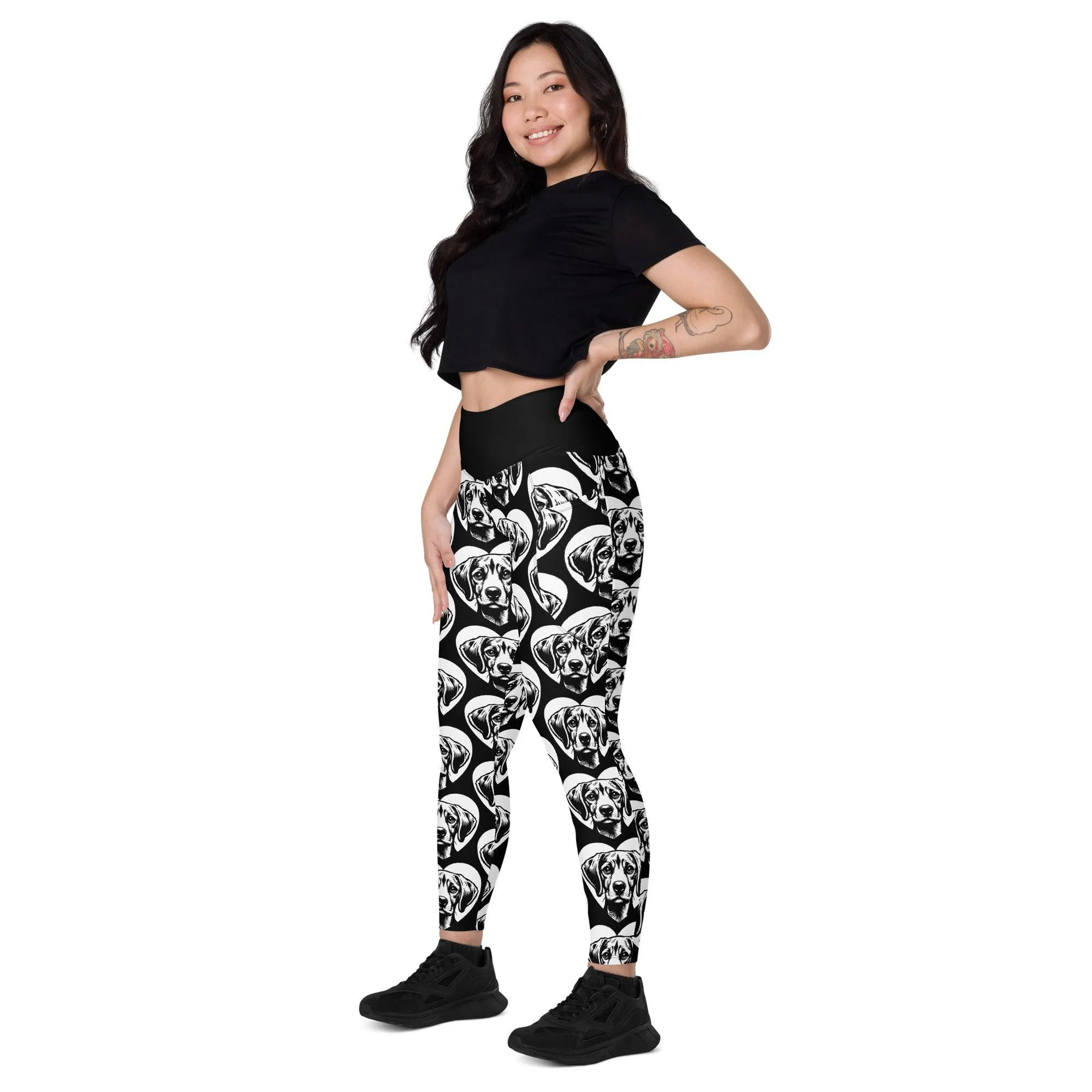 DOG BREED LEGGINGS with pockets - HARRIER - HERTTAHOUND