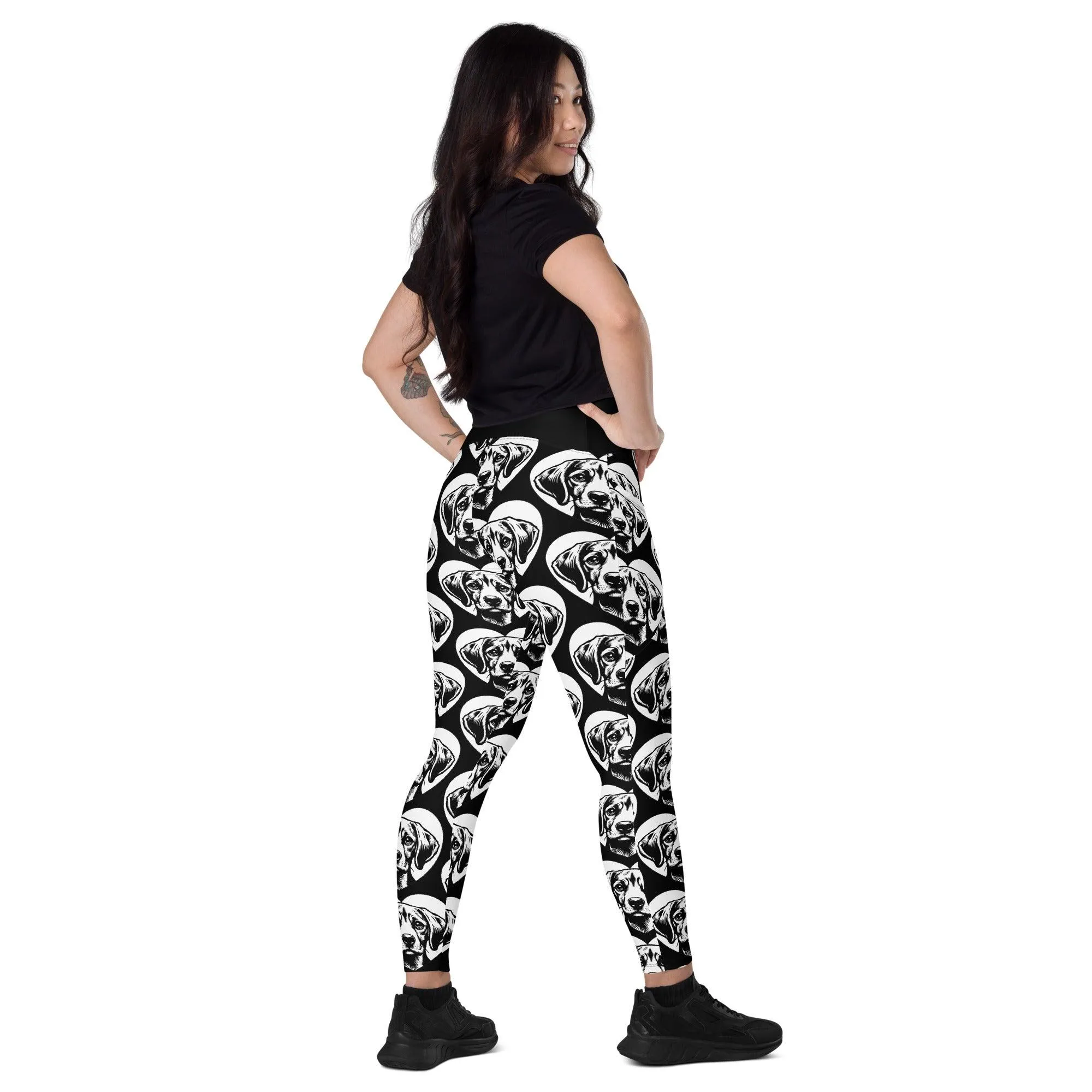 DOG BREED LEGGINGS with pockets - HARRIER - HERTTAHOUND