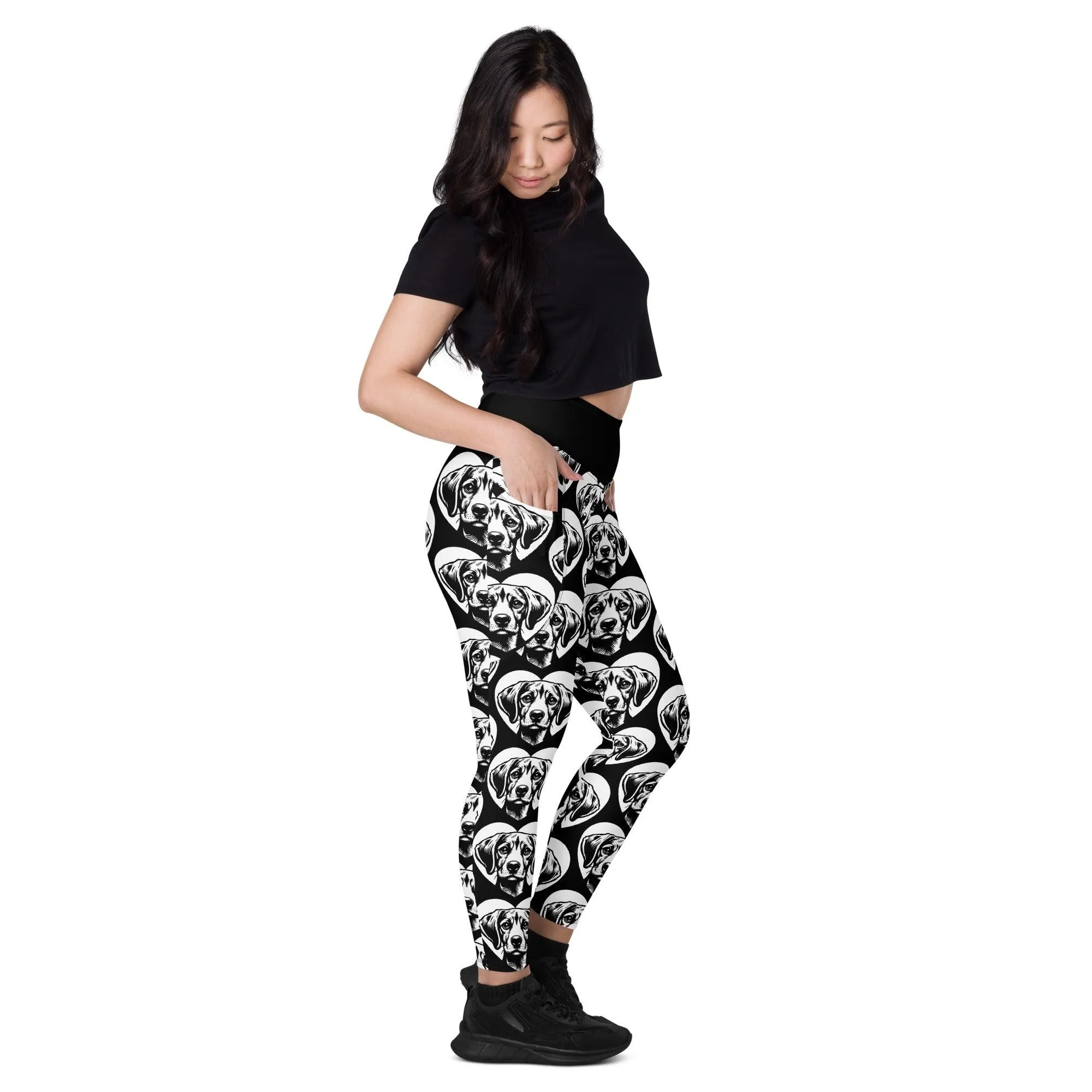 DOG BREED LEGGINGS with pockets - HARRIER - HERTTAHOUND