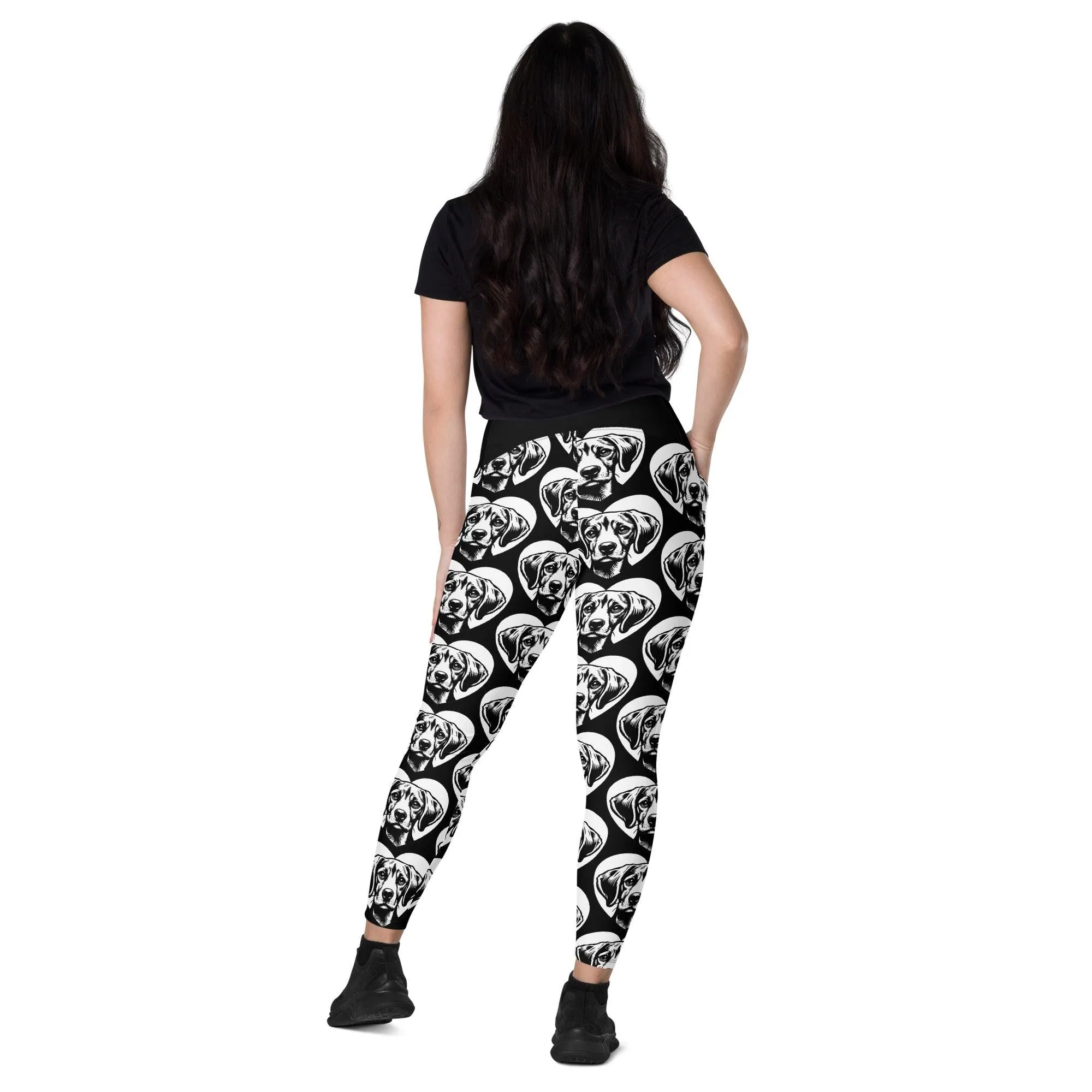 DOG BREED LEGGINGS with pockets - HARRIER - HERTTAHOUND