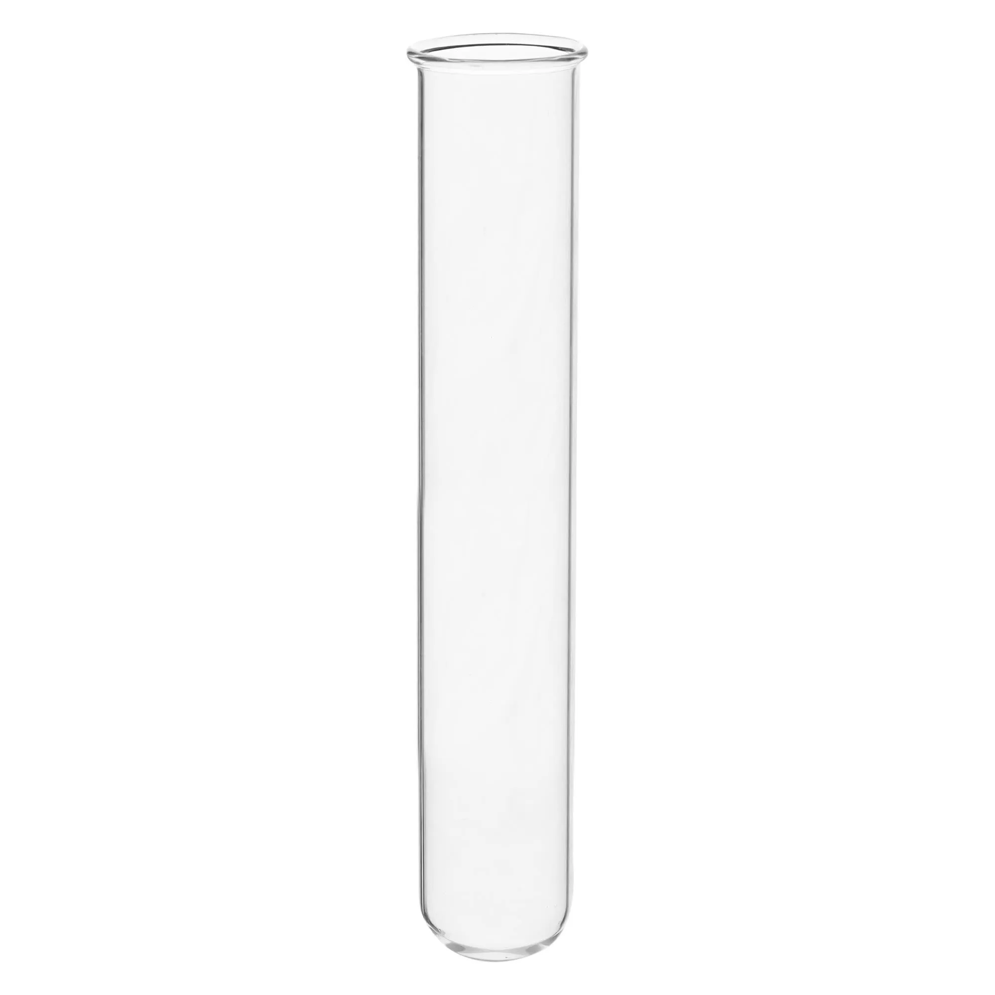 Eisco Labs 50mL Heavy Wall Test Tubes with Beaded Rim - Pack of 50 - Borosilicate Glass, Durable Lab Glassware for Scientific Research and Experiments