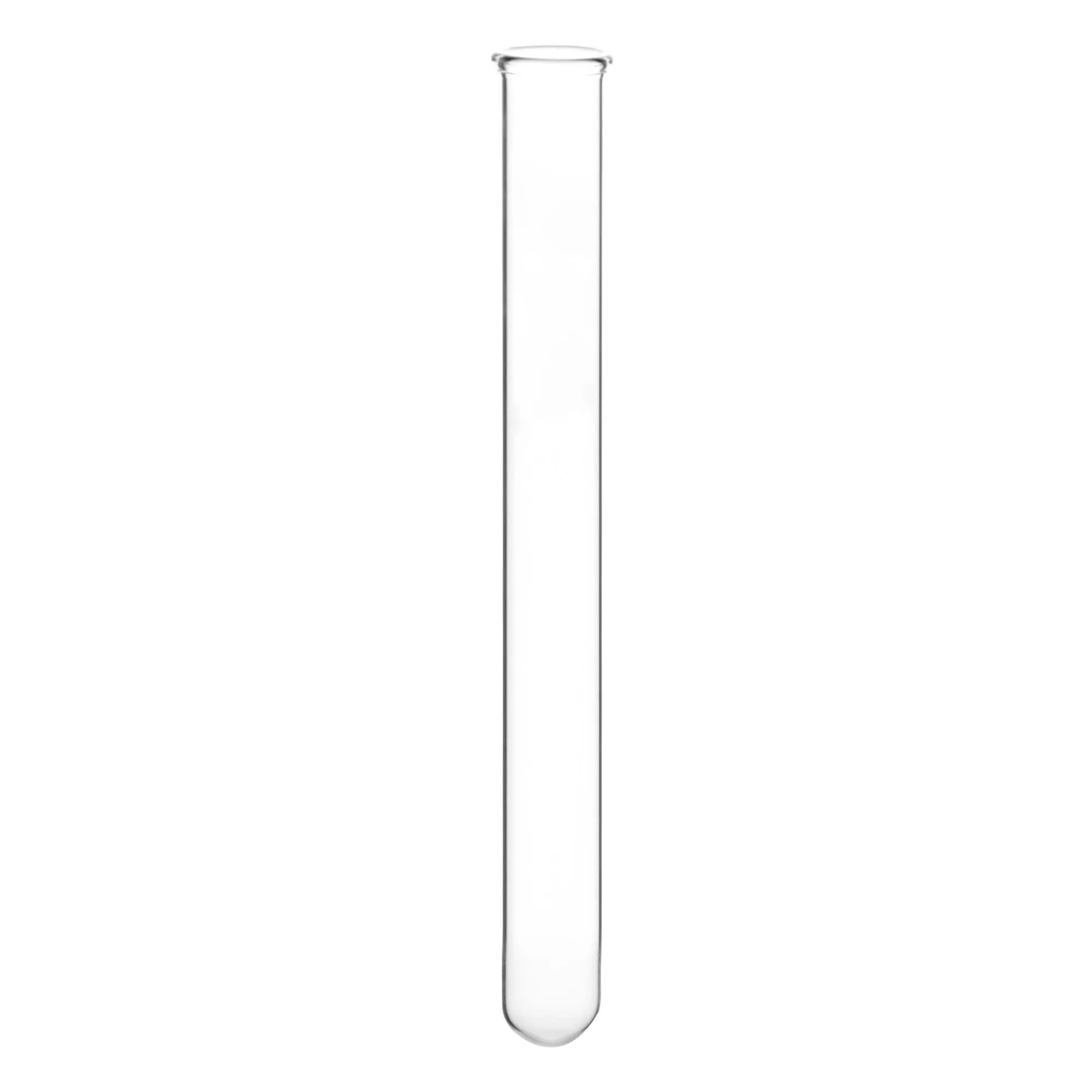 Eisco Labs 5mL Heavy Wall Test Tubes with Beaded Rim - Pack of 100 - Borosilicate Glass, Durable Lab Glassware for Scientific Research and Experiments